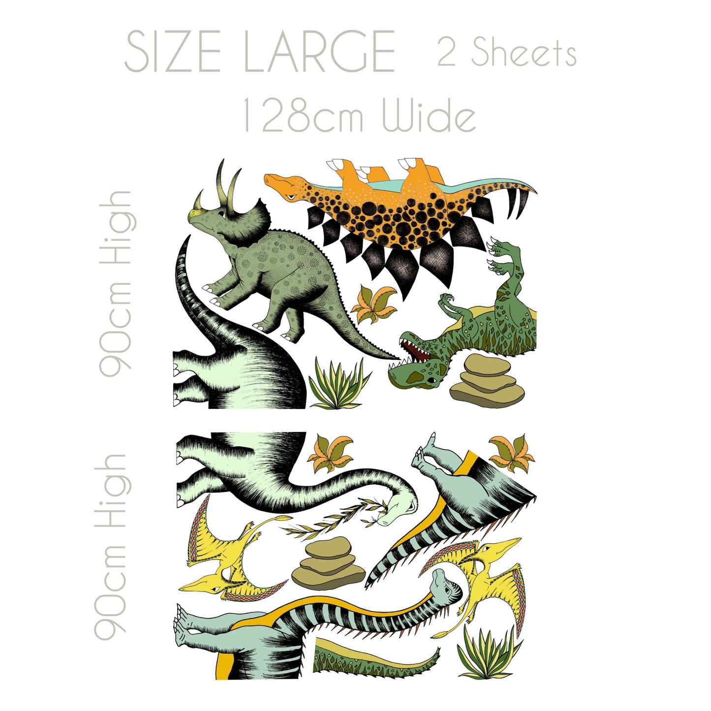 Decal Jungle Super Sized Dinosaur Pack