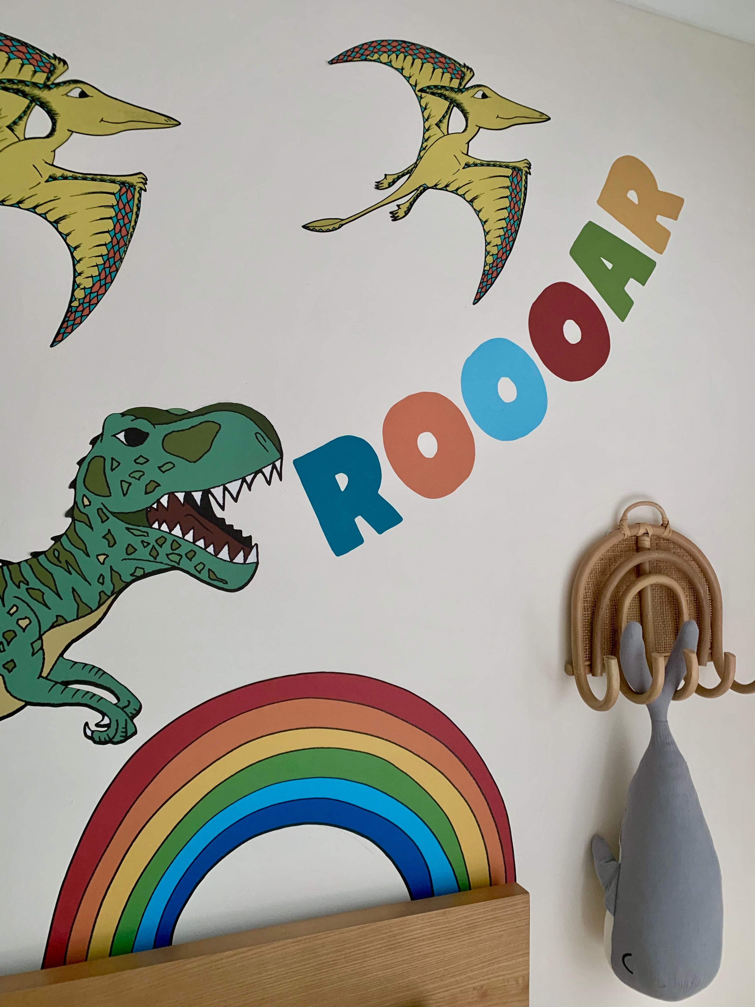 Decal Jungle Giganotosaurus Roar Rainbow Pack
