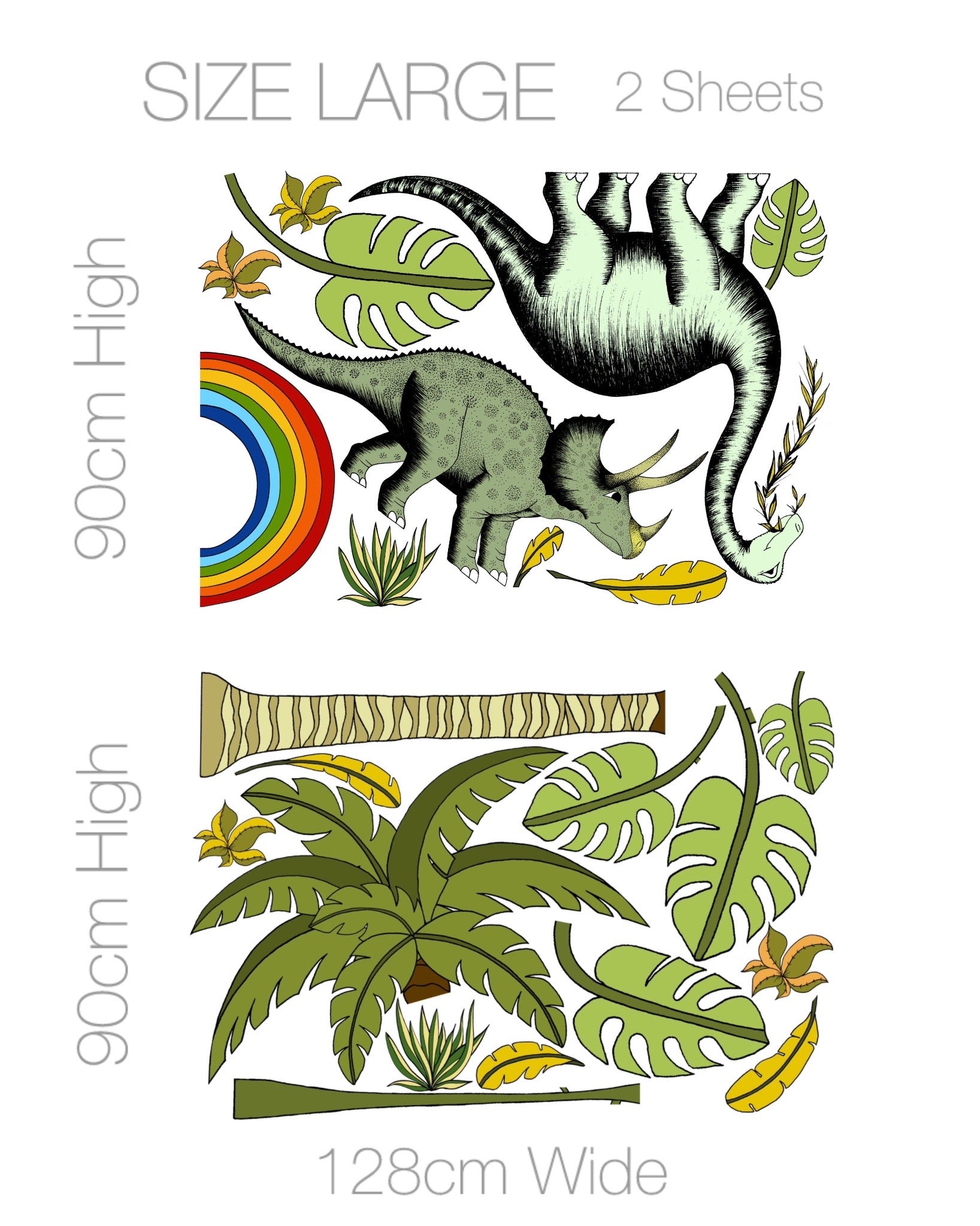 Decal Jungle Dino & Palm Selection Pack