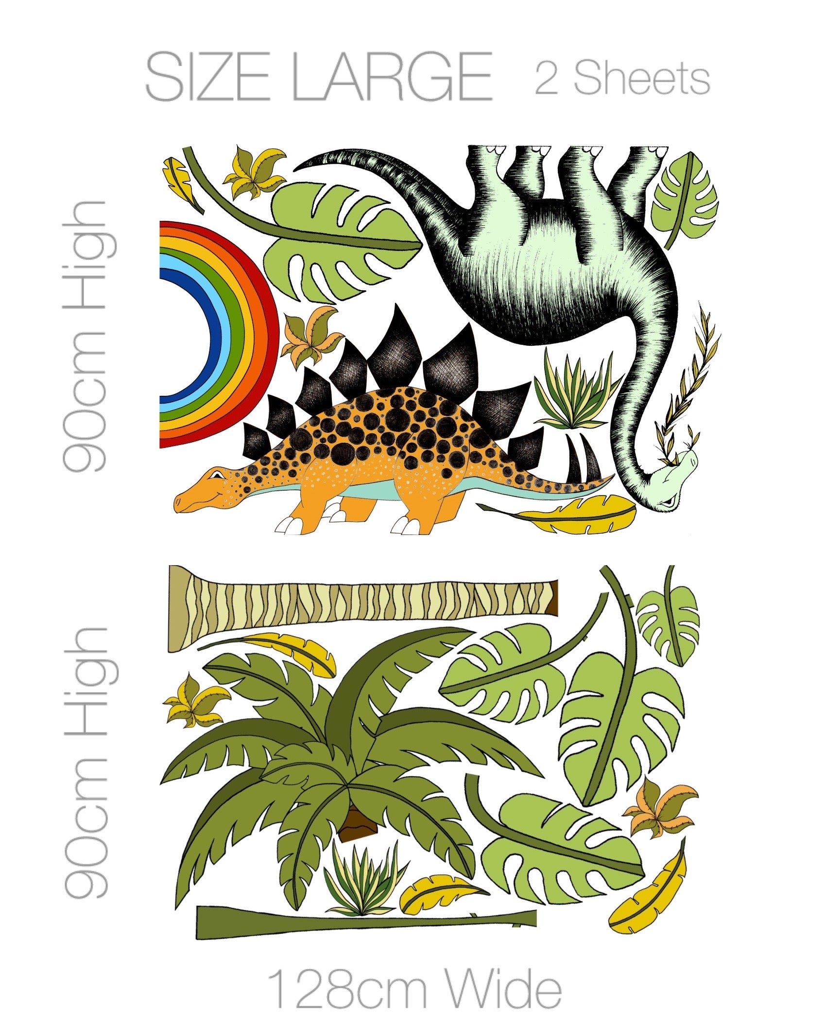 Decal Jungle Dino & Palm Selection Pack