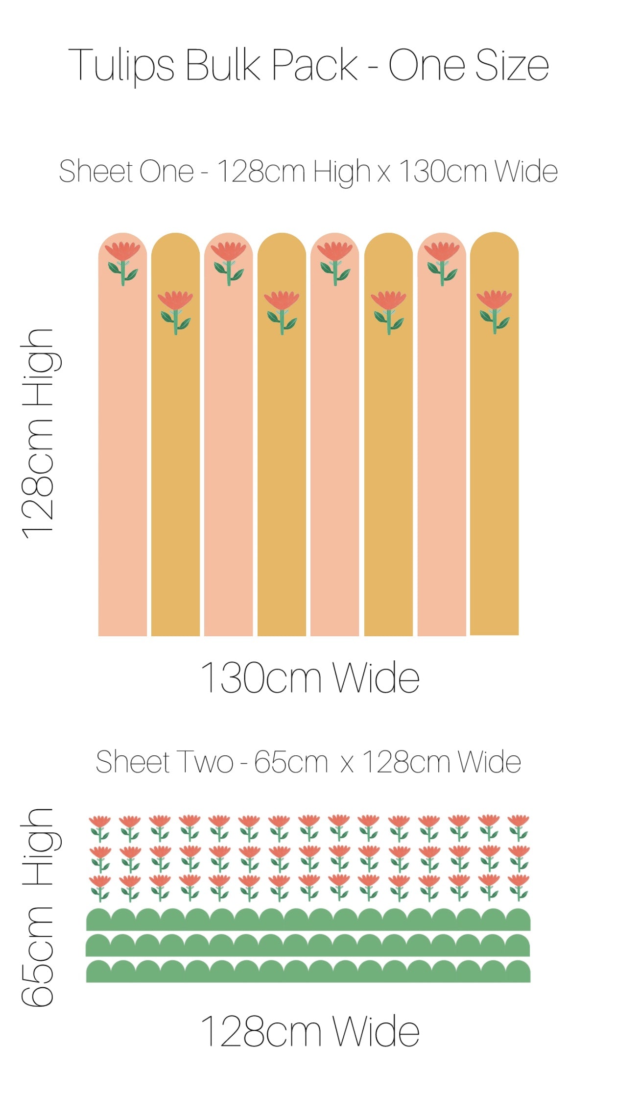 Decals Tiptoe Through The Tulips - Bulk Pack
