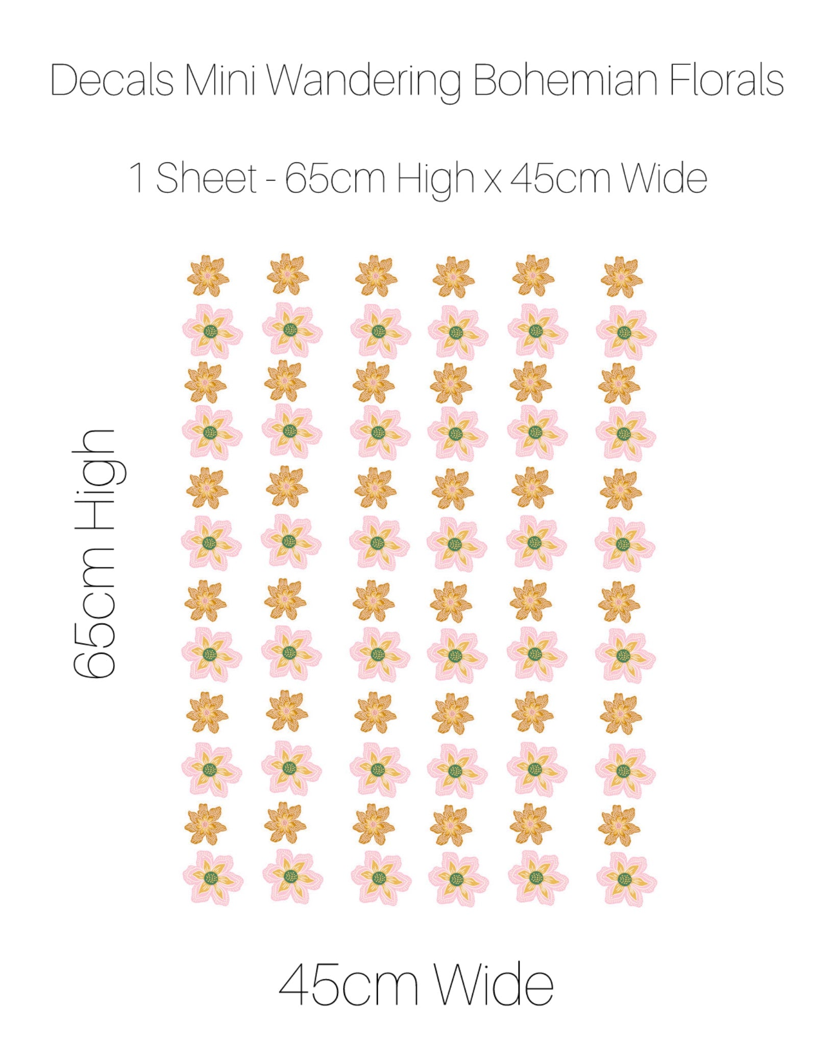 Decals Mini Wandering Bohemian Florals