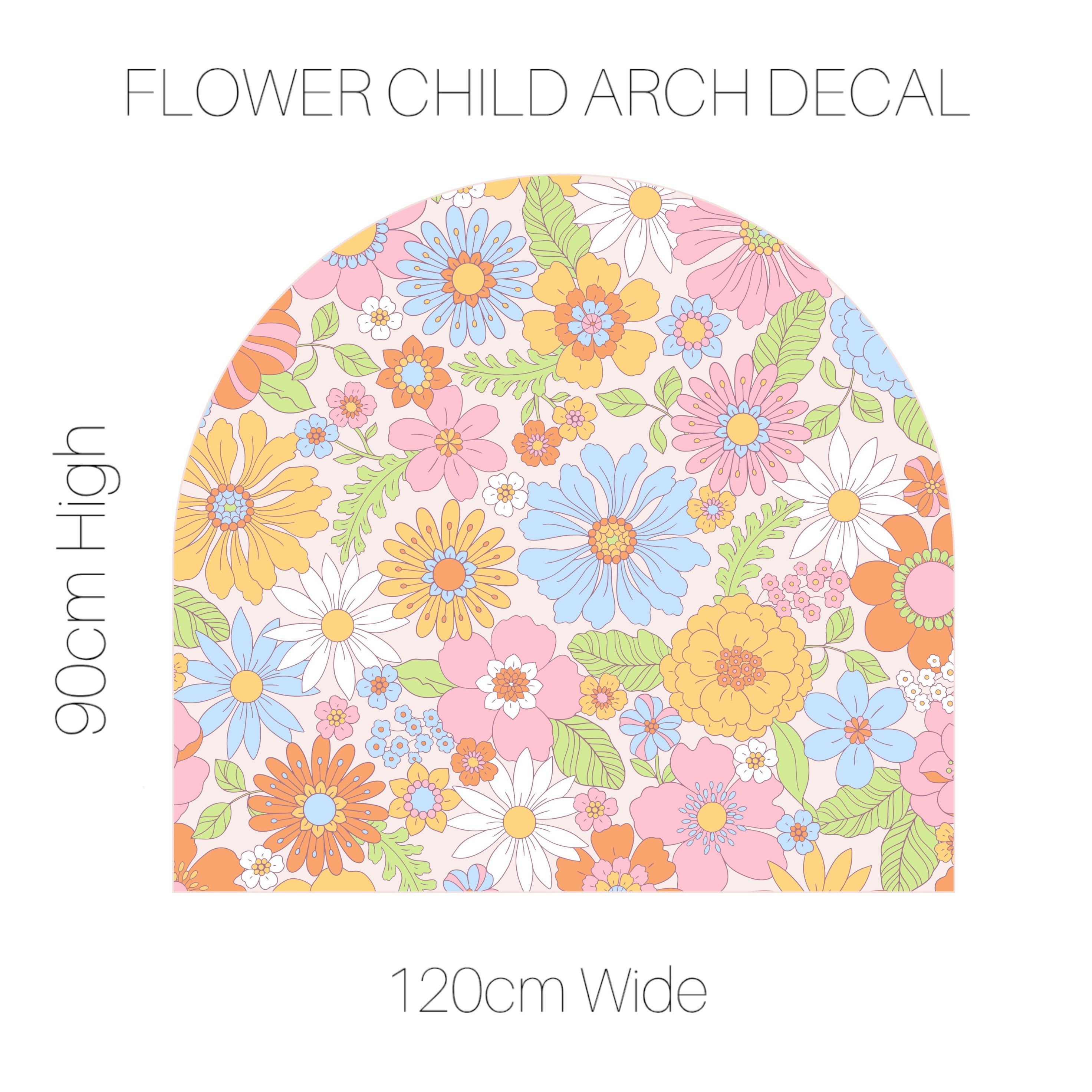 Decals - Arch Flower Child