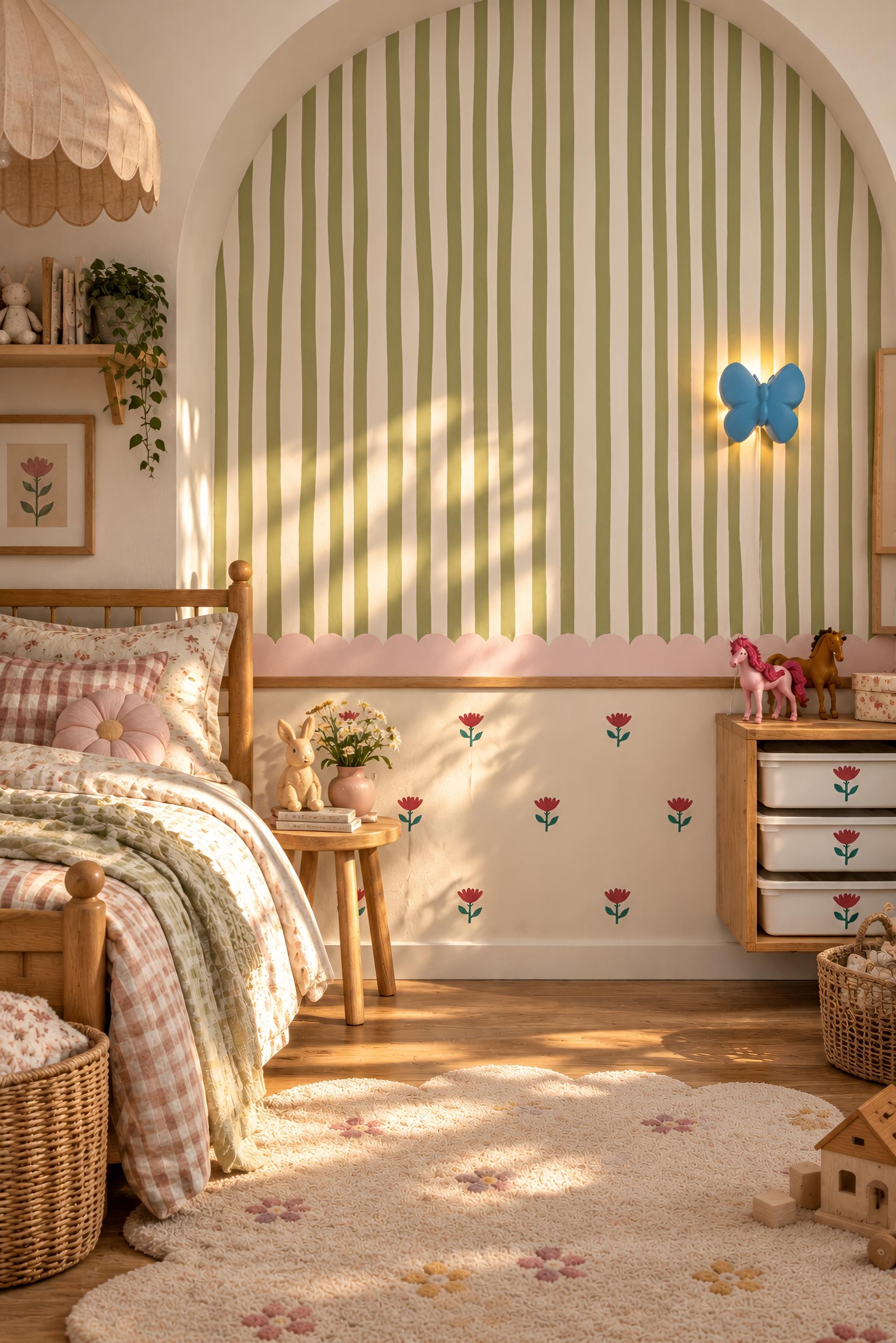 Decals - Hand Painted Stripes - Olive Grove