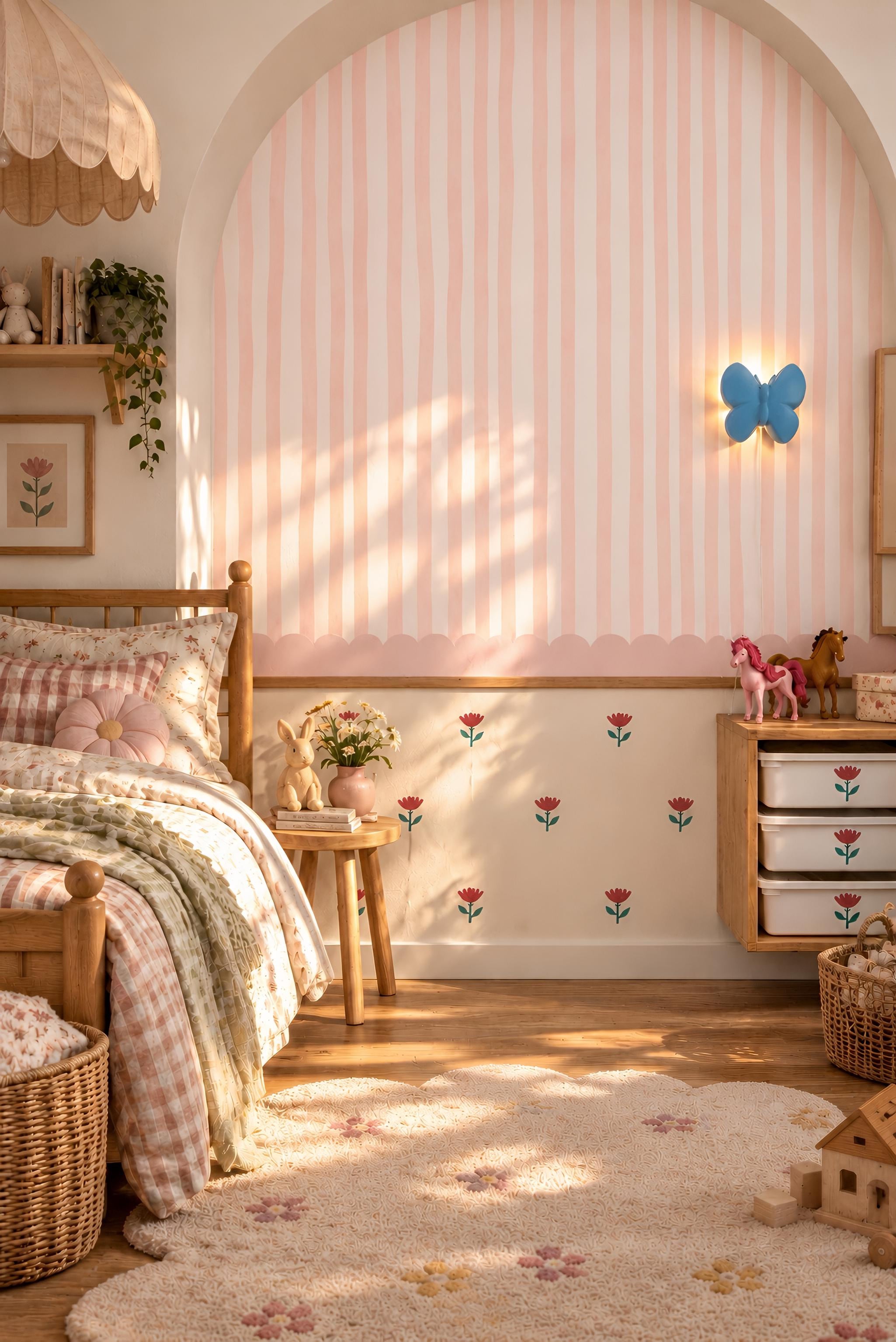 Decals - Hand Painted Stripes - Ballet Slipper