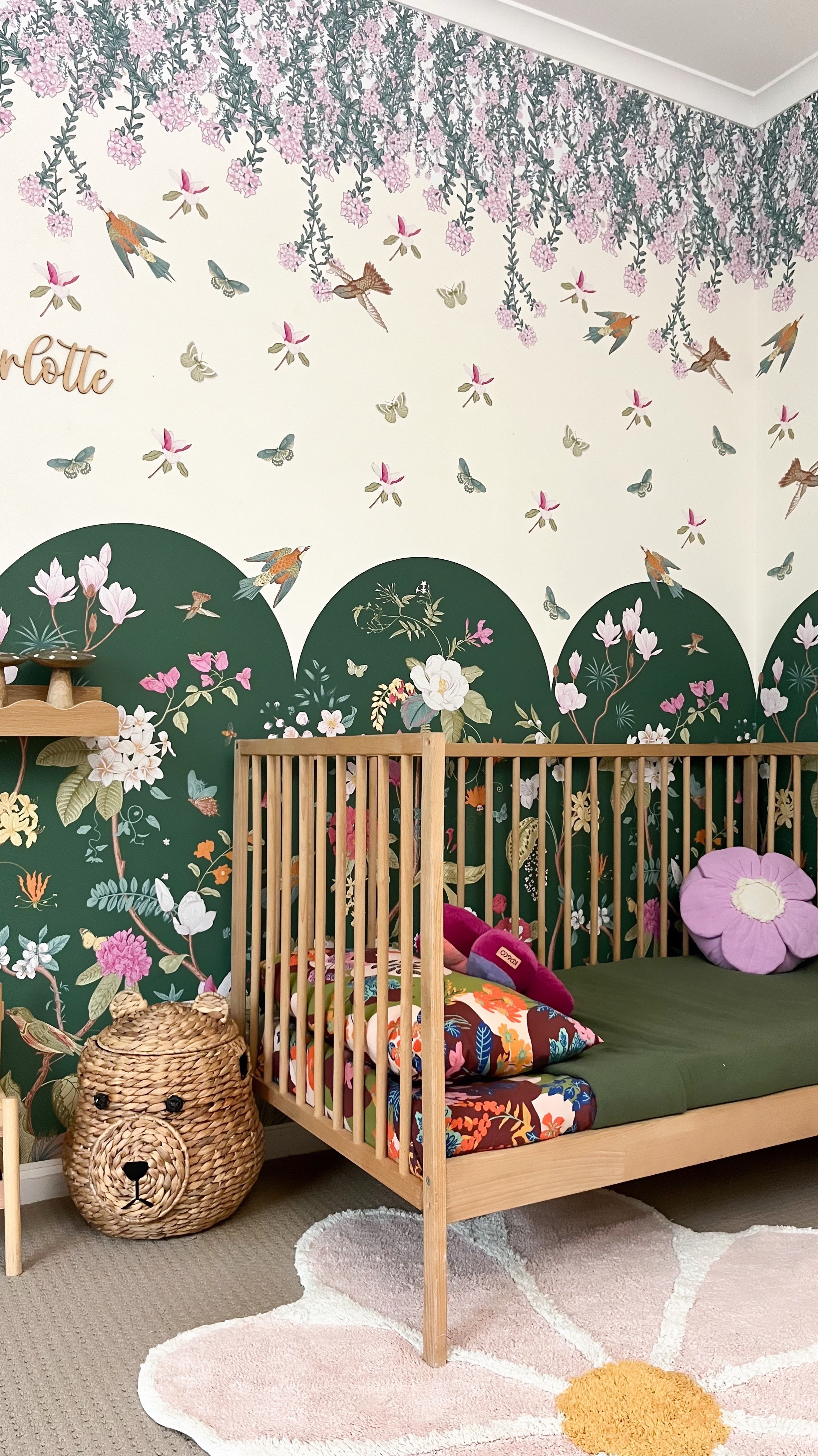 Decals Bloom Flower Border - Birds & Butterflies