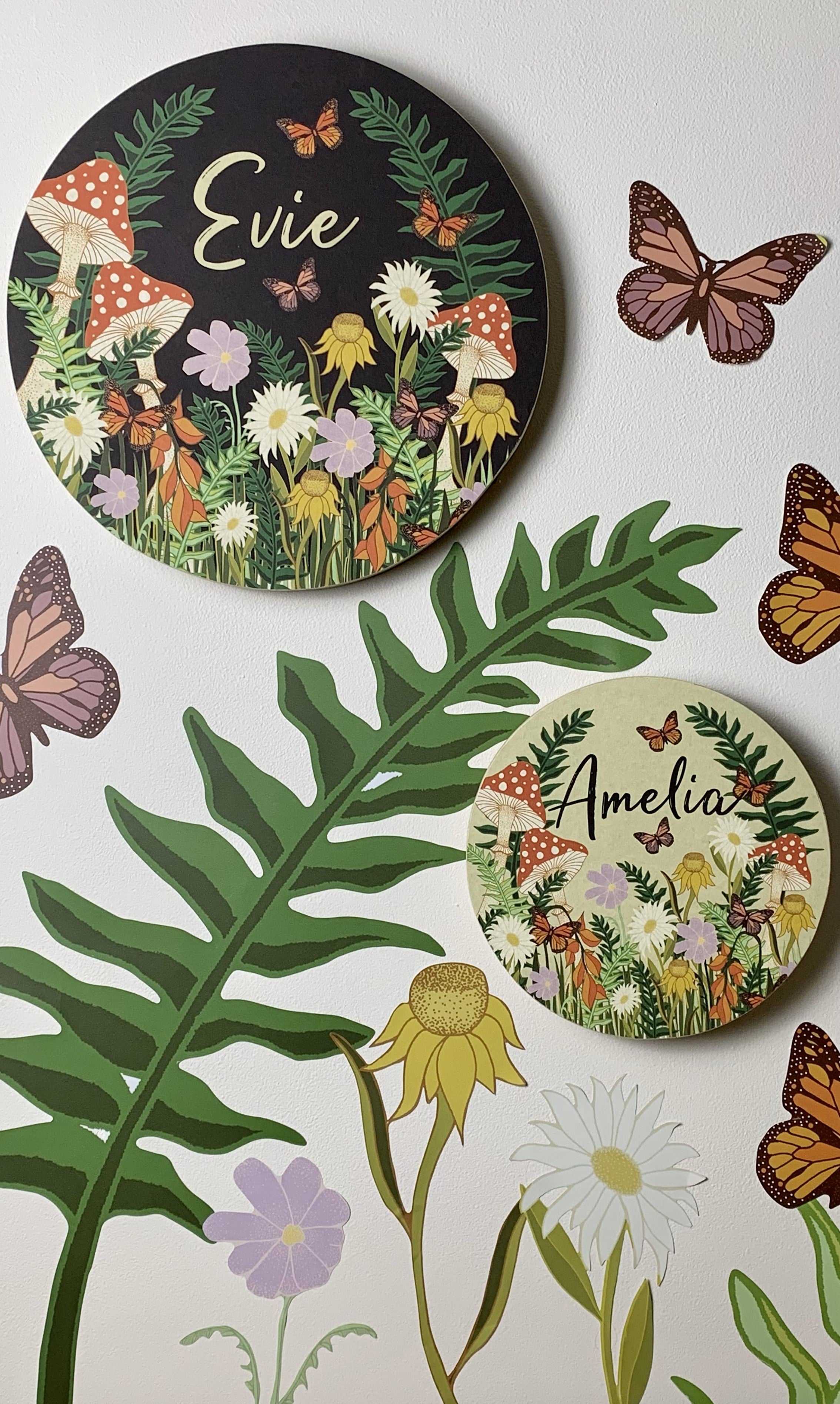 Personalised Wooden Plaque - Enchanted Garden