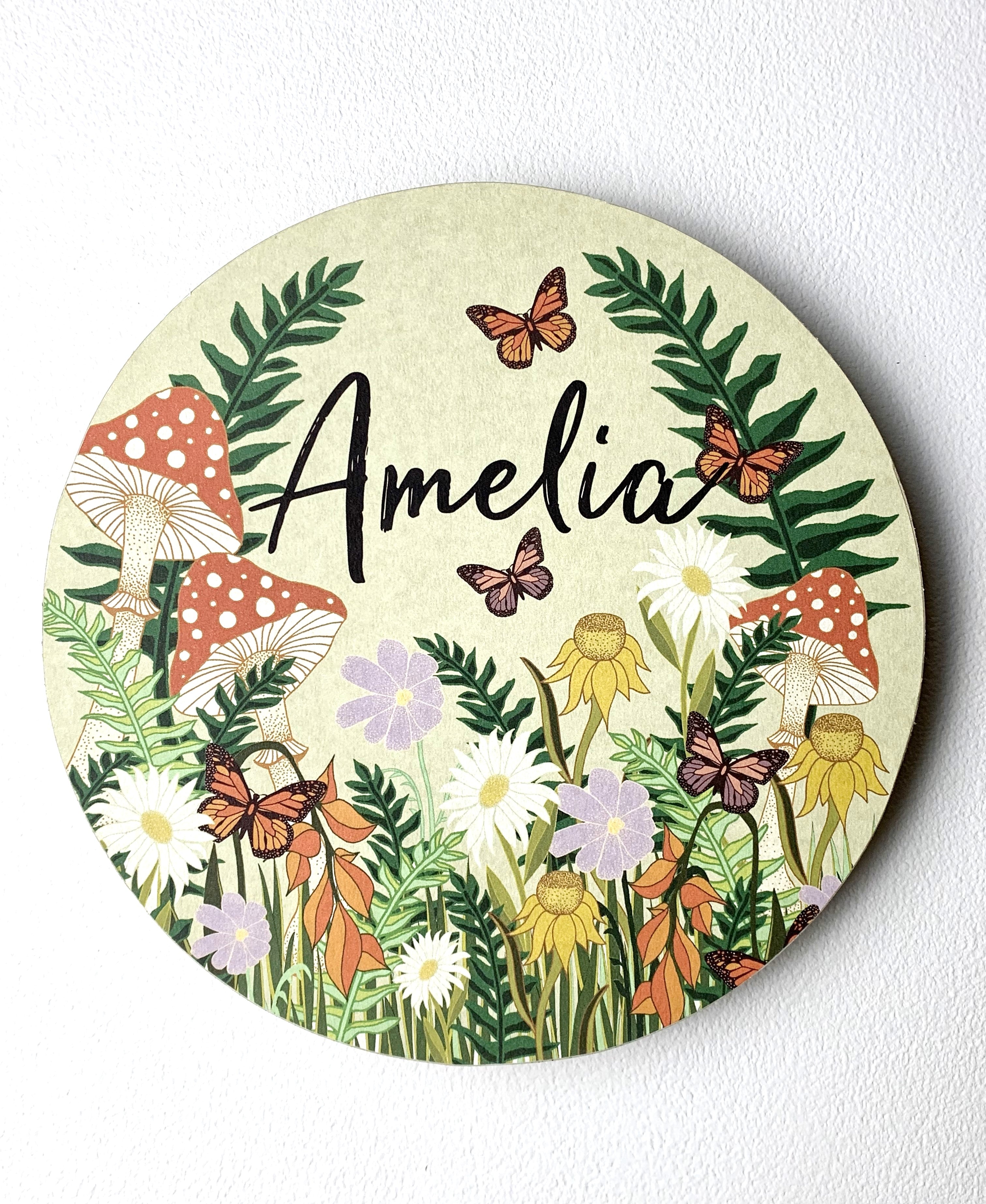 Personalised Wooden Plaque - Enchanted Garden