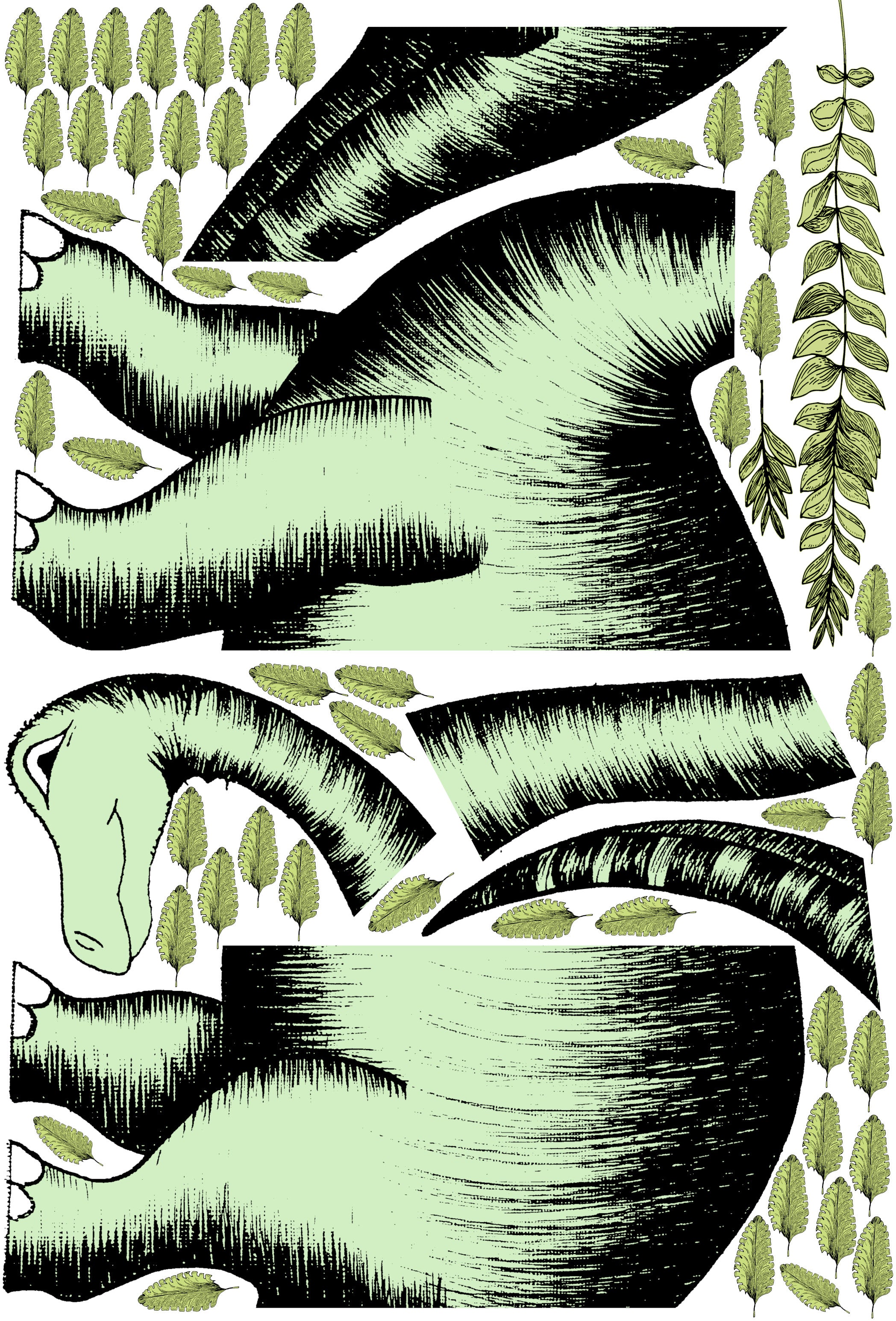 Decals GIANT Brontosaurus