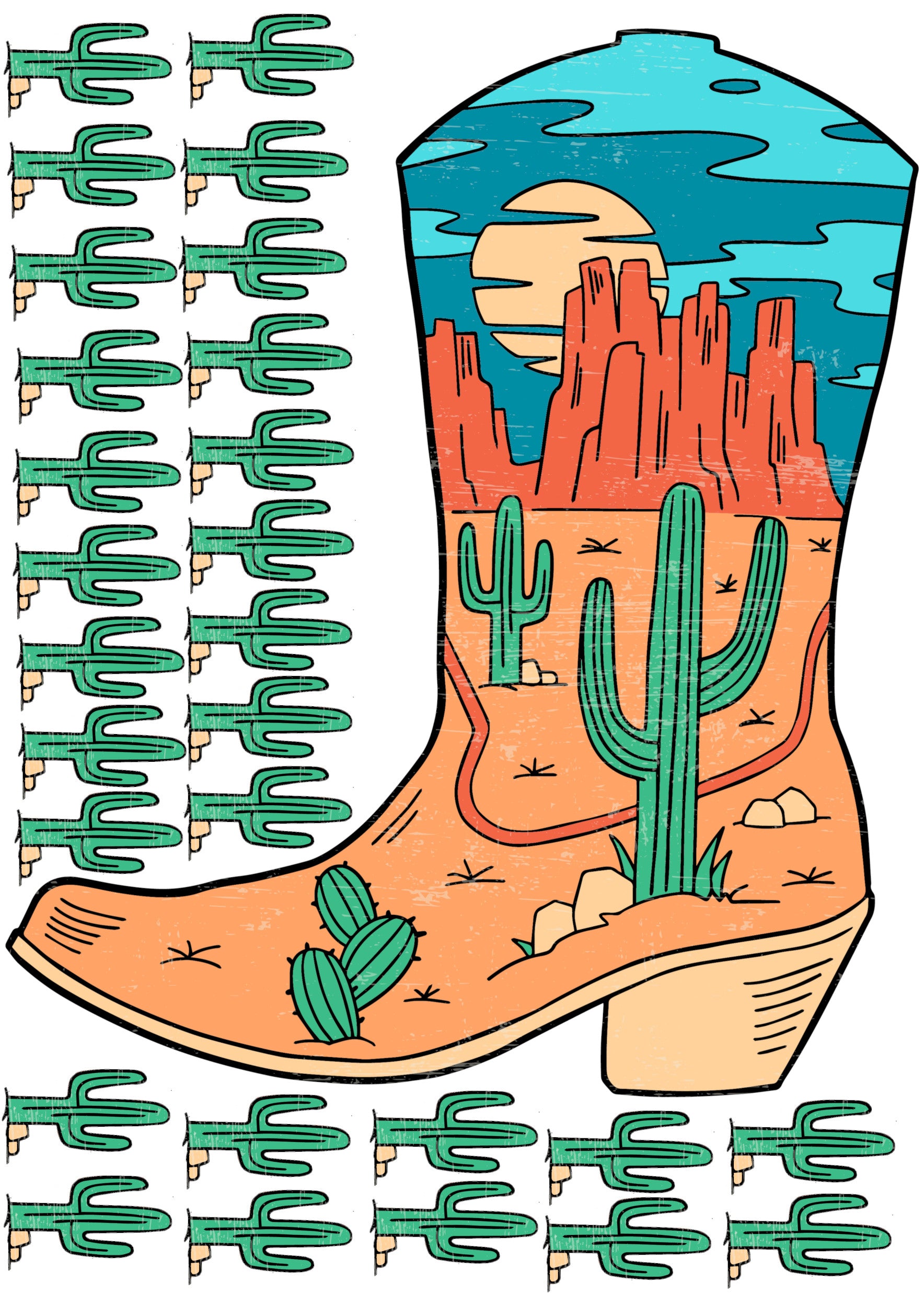 Decals - Western Collection Super Sized Cowboy Boot