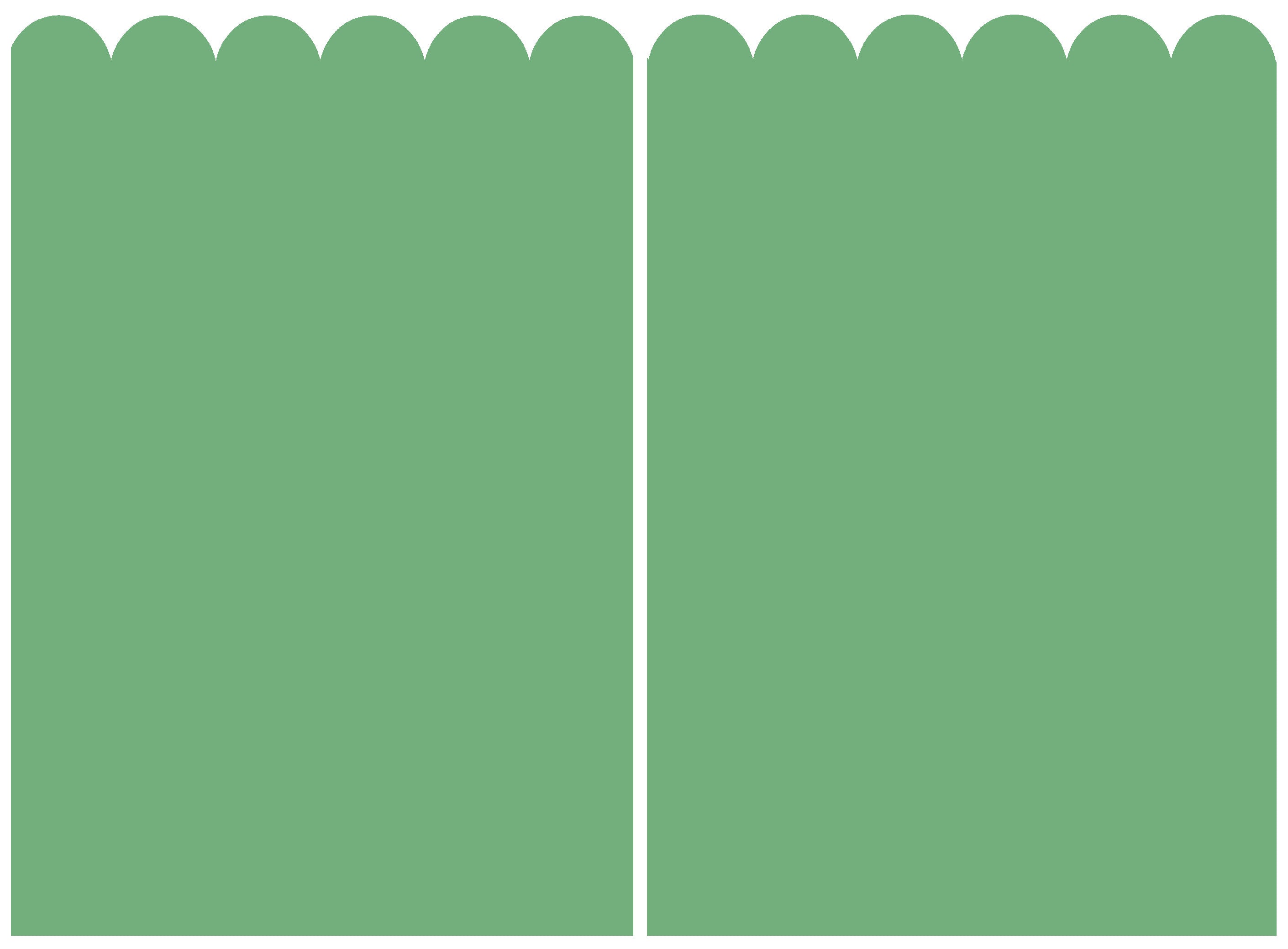 Decals Scalloped Wall Panel - All Colours