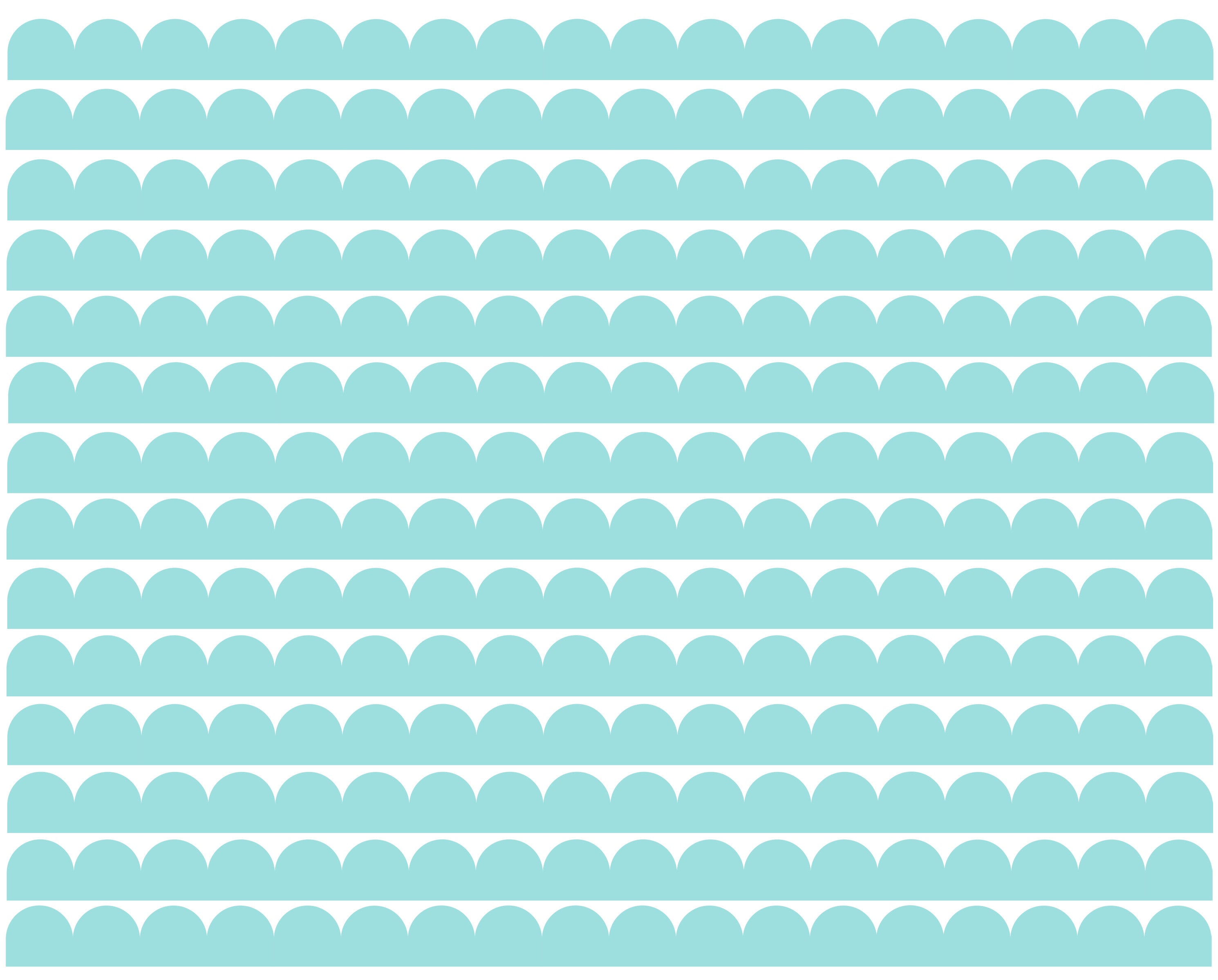 Decals Scalloped Border - All Colours - Single Borders & Bulk Packs