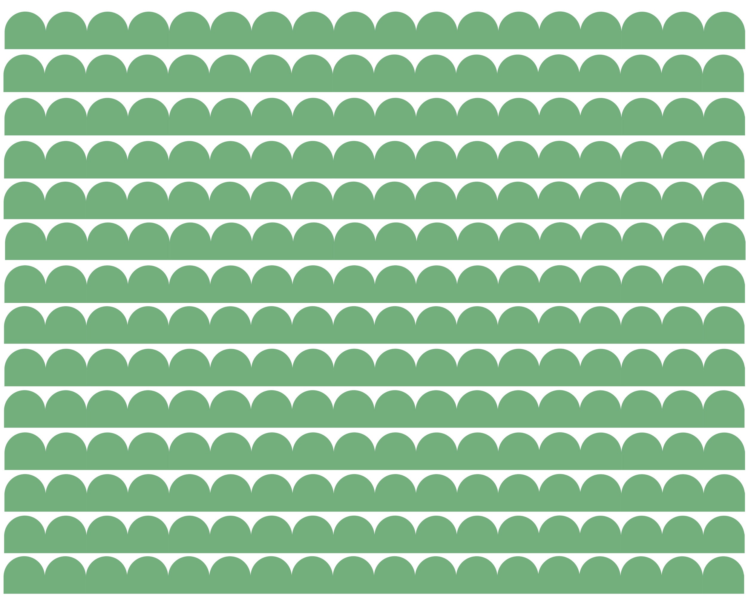 Decals Scalloped Border - All Colours - Single Borders & Bulk Packs