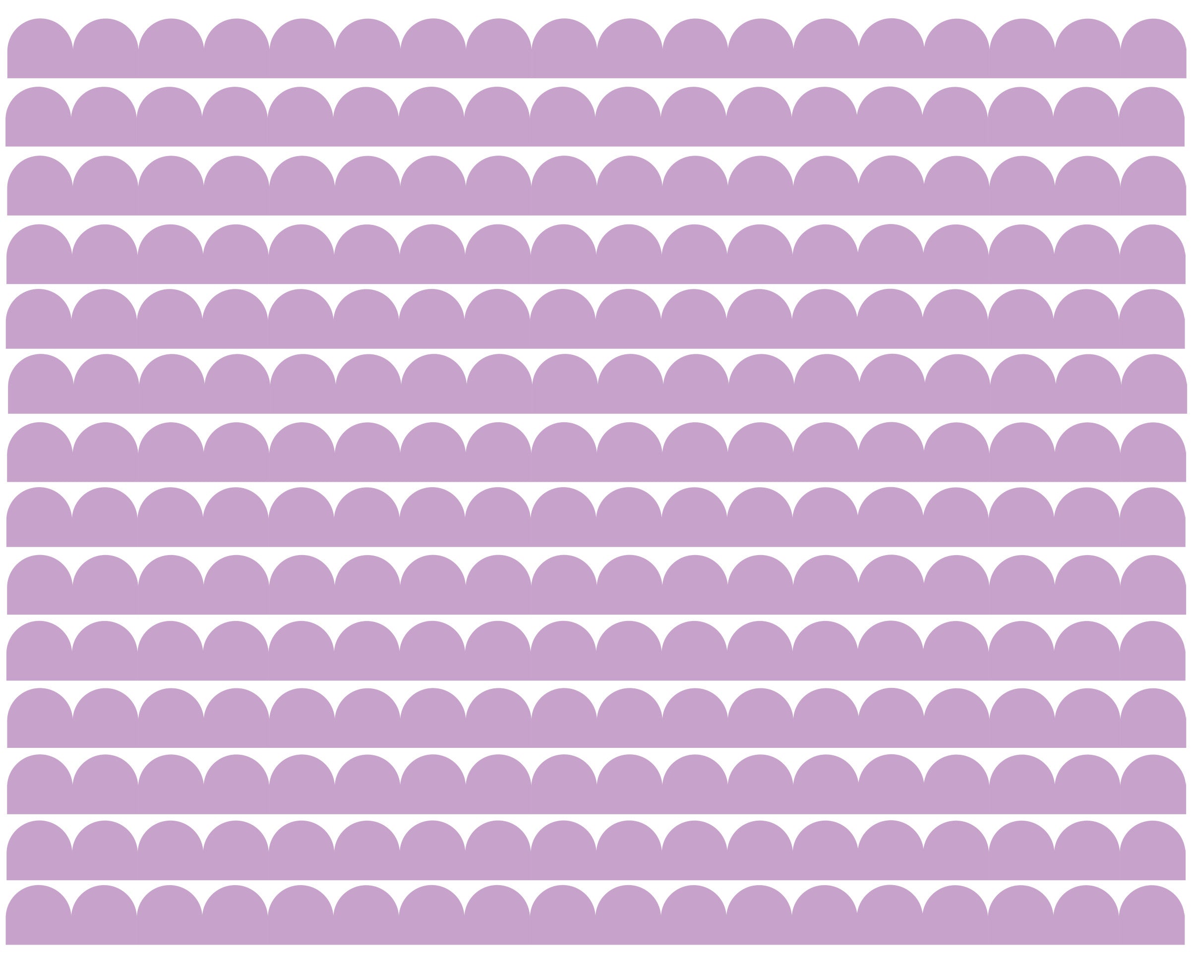 Decals Scalloped Border - All Colours - Single Borders & Bulk Packs