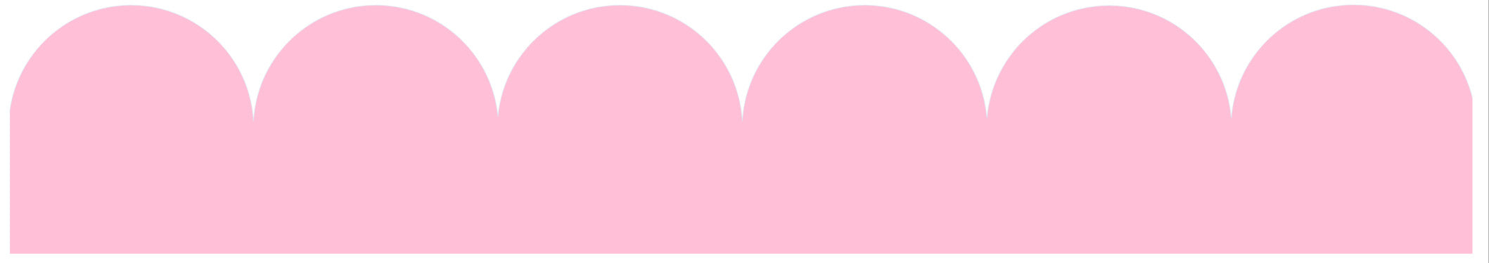 Decals Hello Pretty! Patterned Scalloped Border Decals