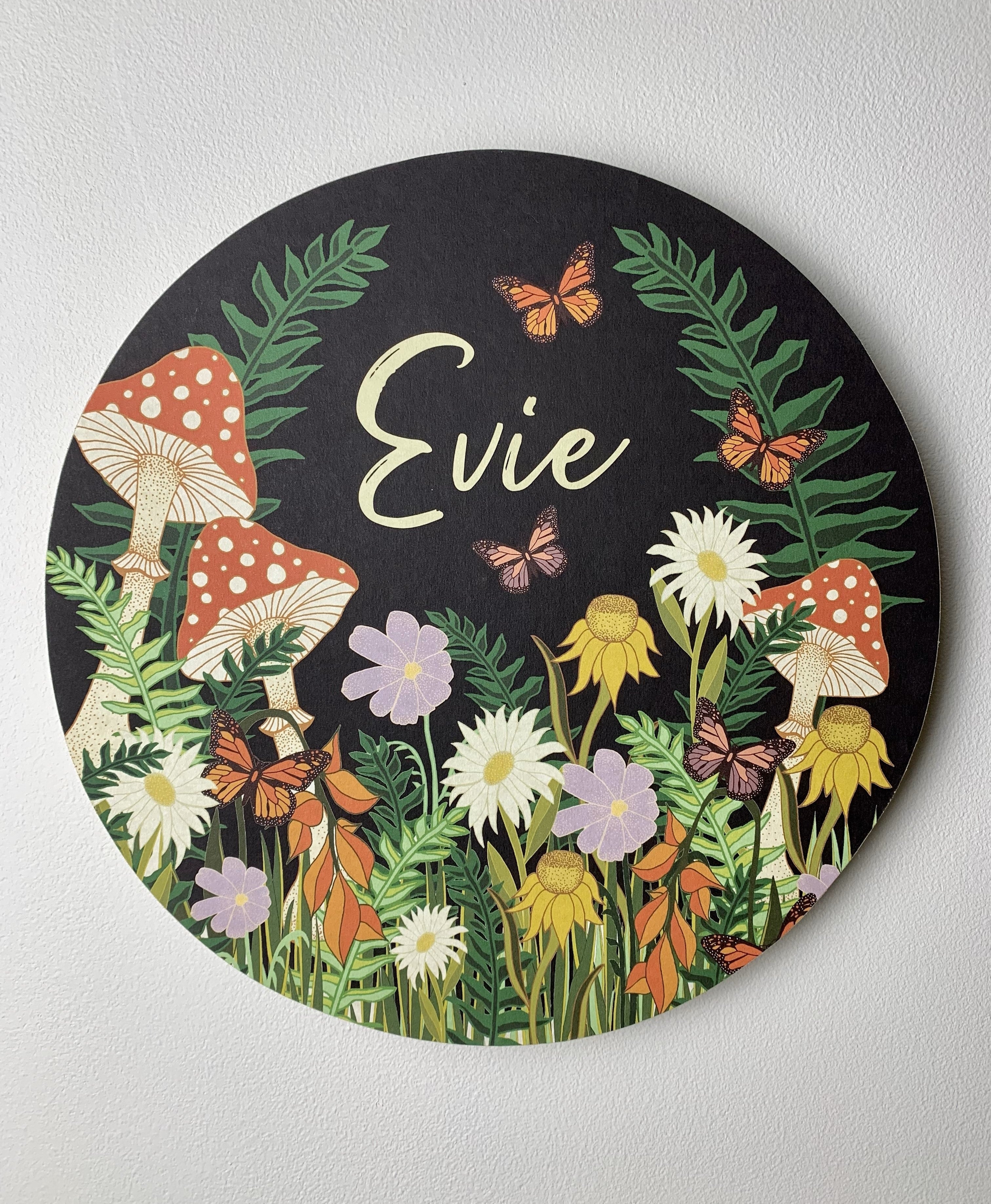 Personalised Wooden Plaque - Enchanted Garden