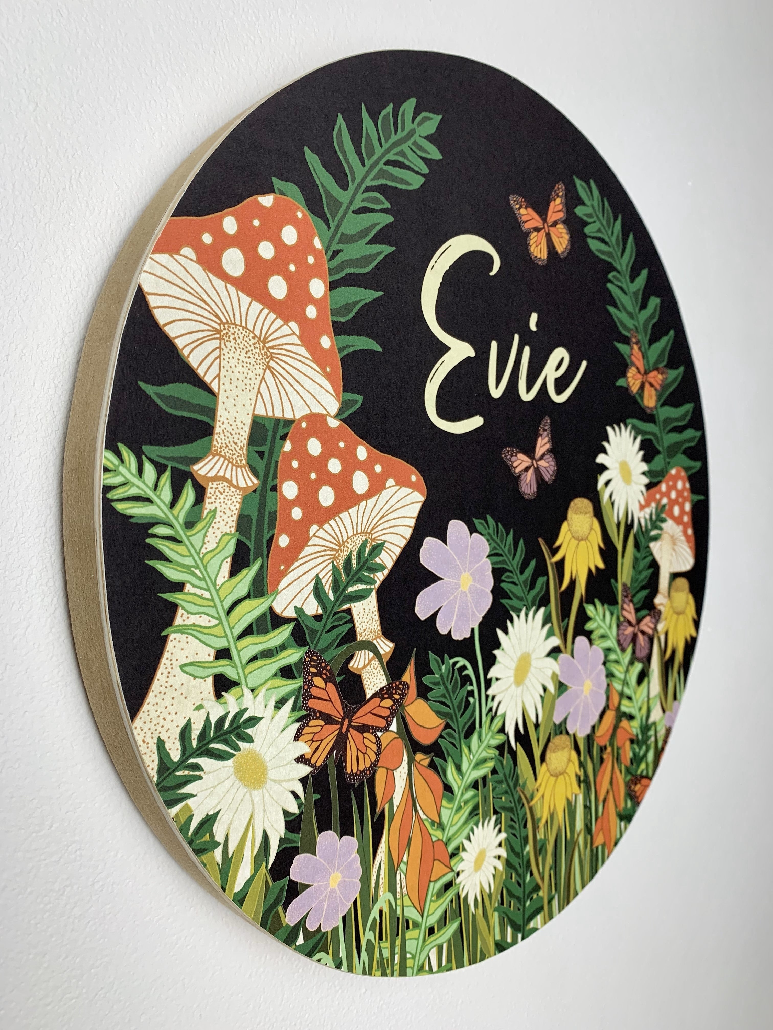 Personalised Wooden Plaque - Enchanted Garden