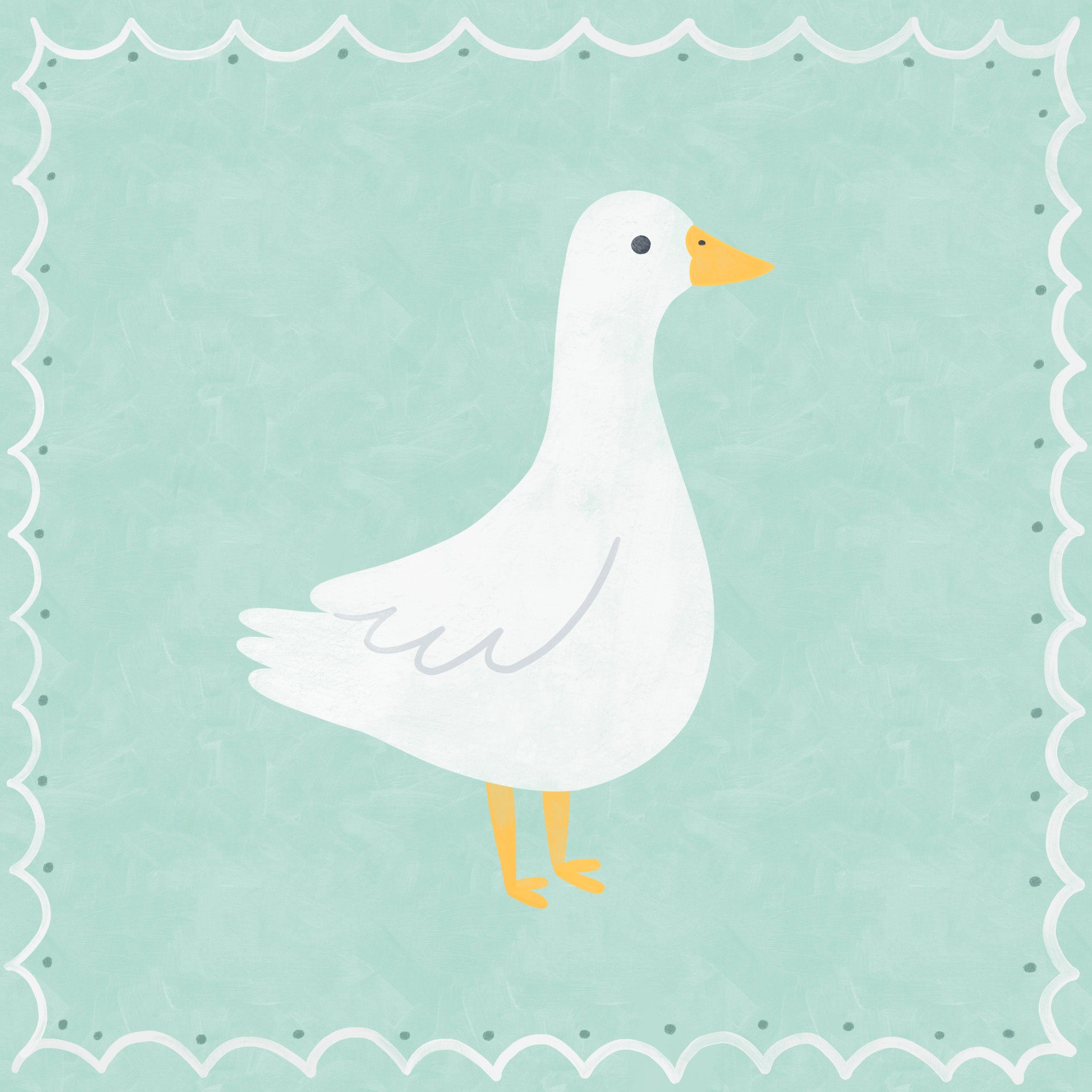 Print - Duck - Square Print