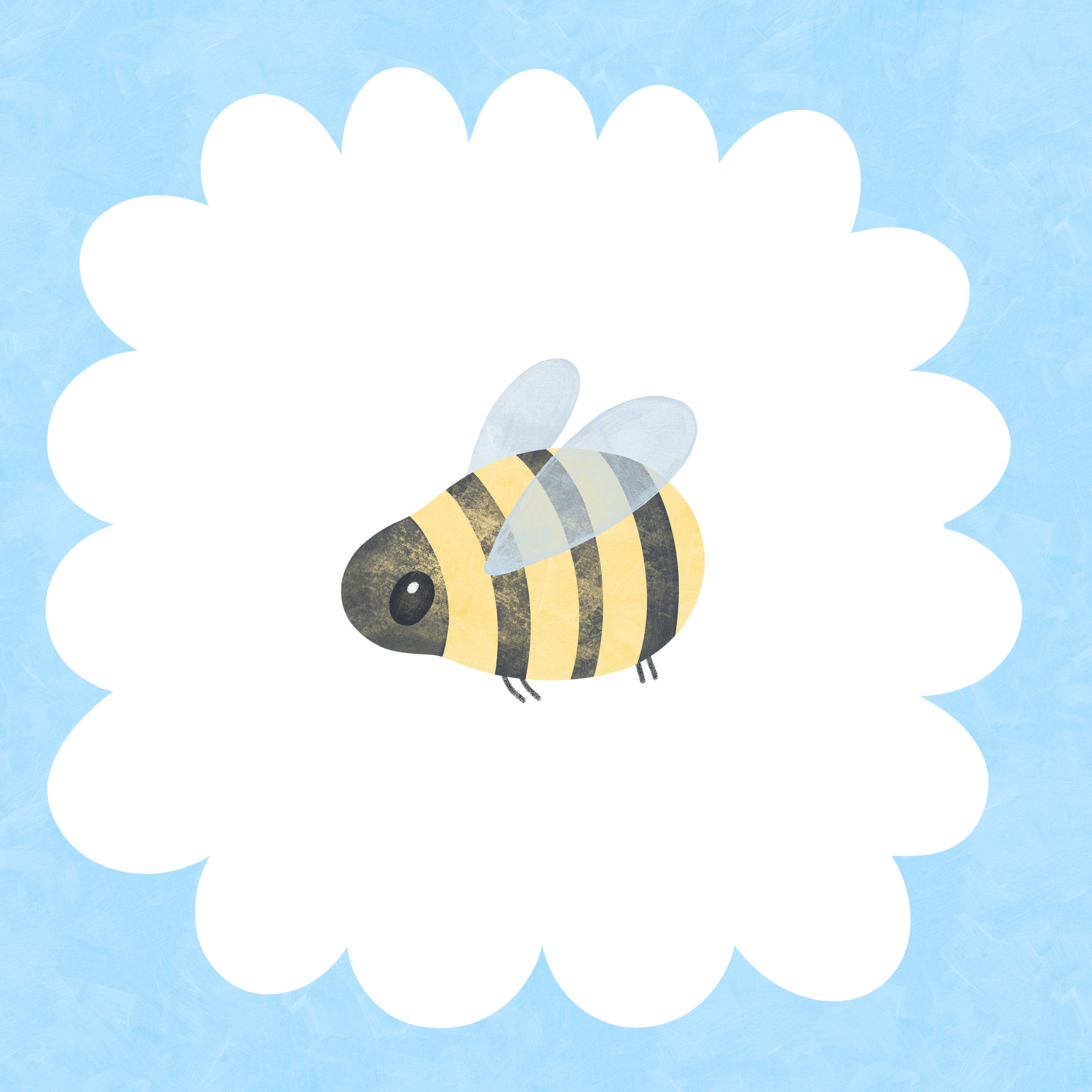 Print - Bee - Square Print
