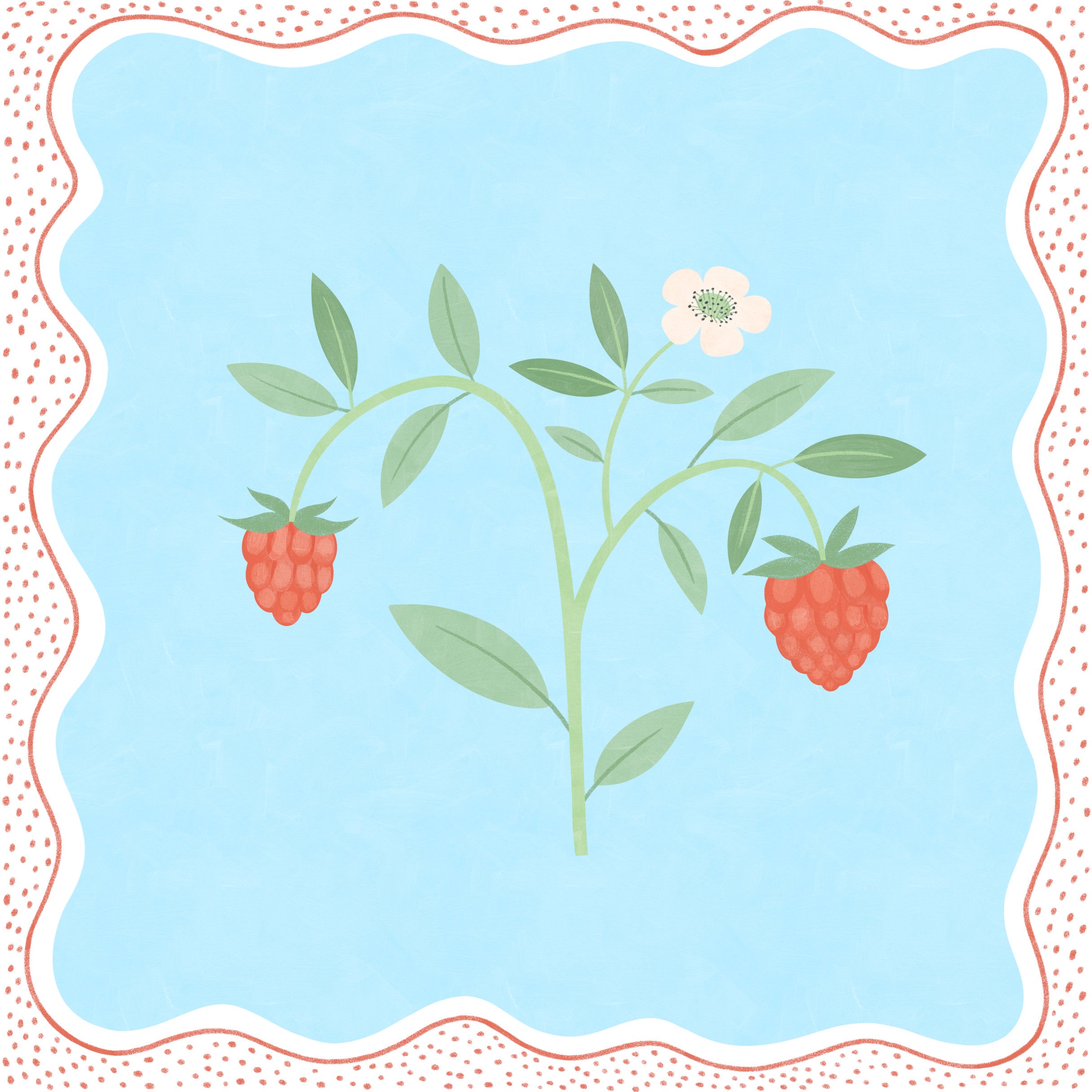 Print - Strawberry - Square Print