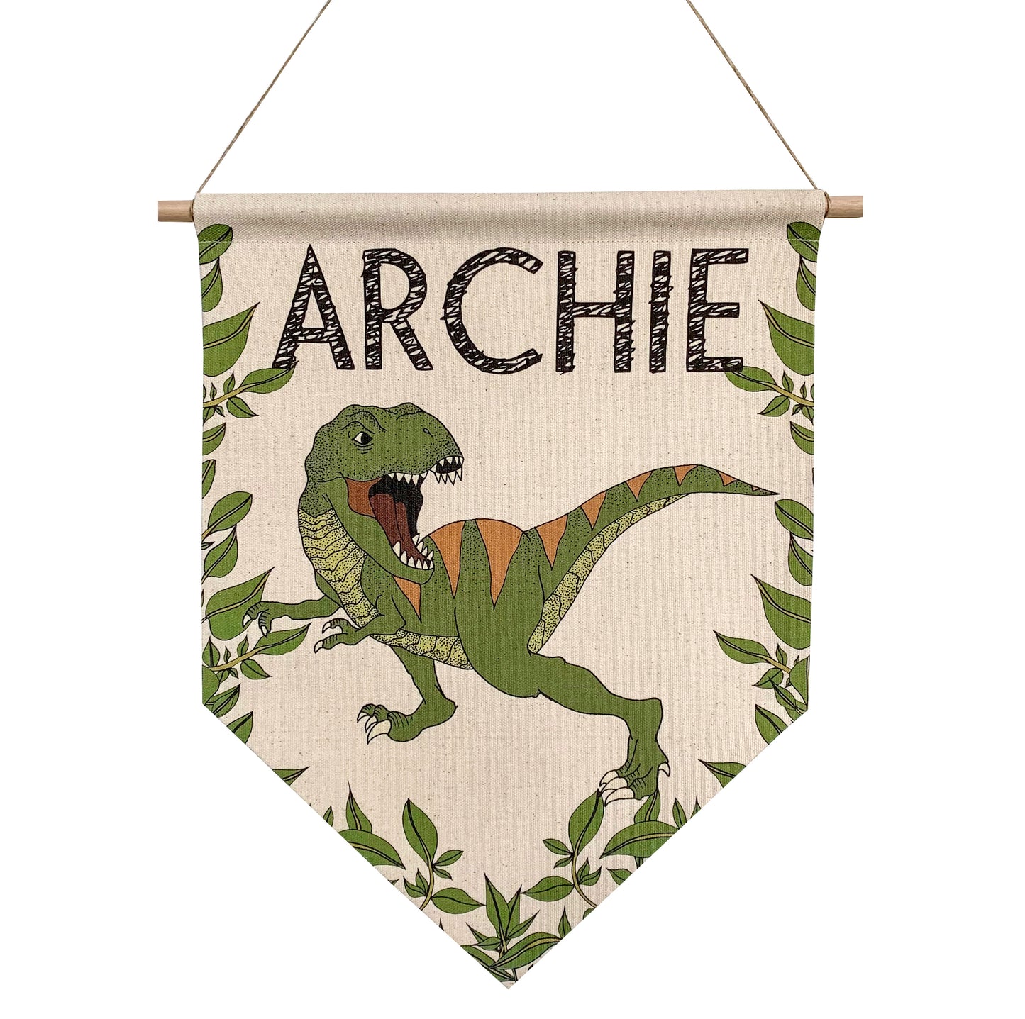 Personalised Dinosaur Name Banner - ALL DINOSAURS