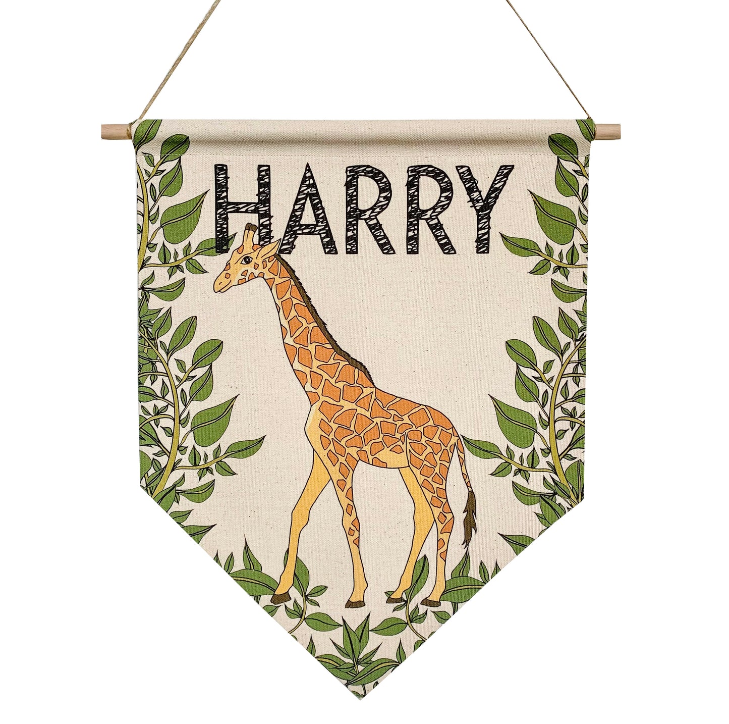 Personalised SAFARI Name Banner - Giraffe