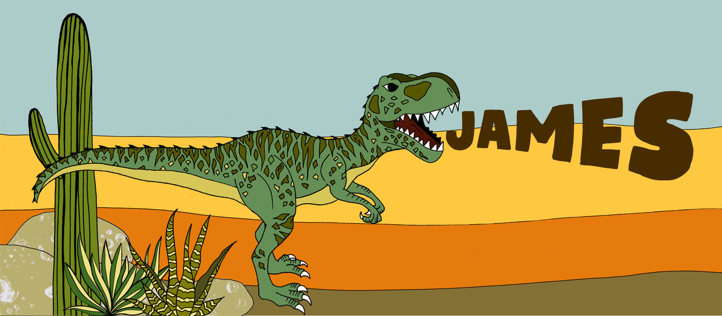 Art Hanger - Personalised Name Hanger - Giganotosaurus