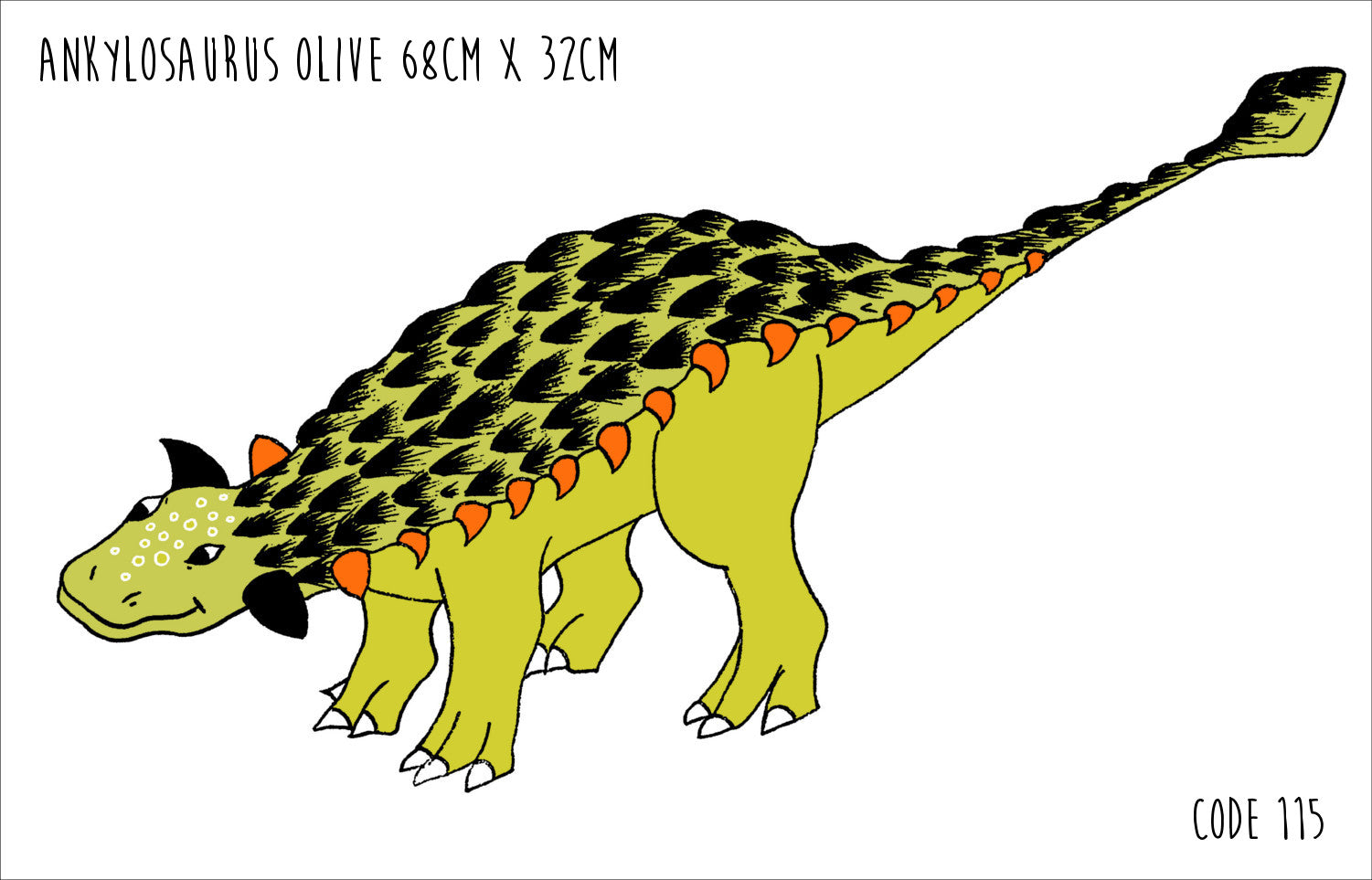 Decals - CUSTOM Dinosaur 4 Pack