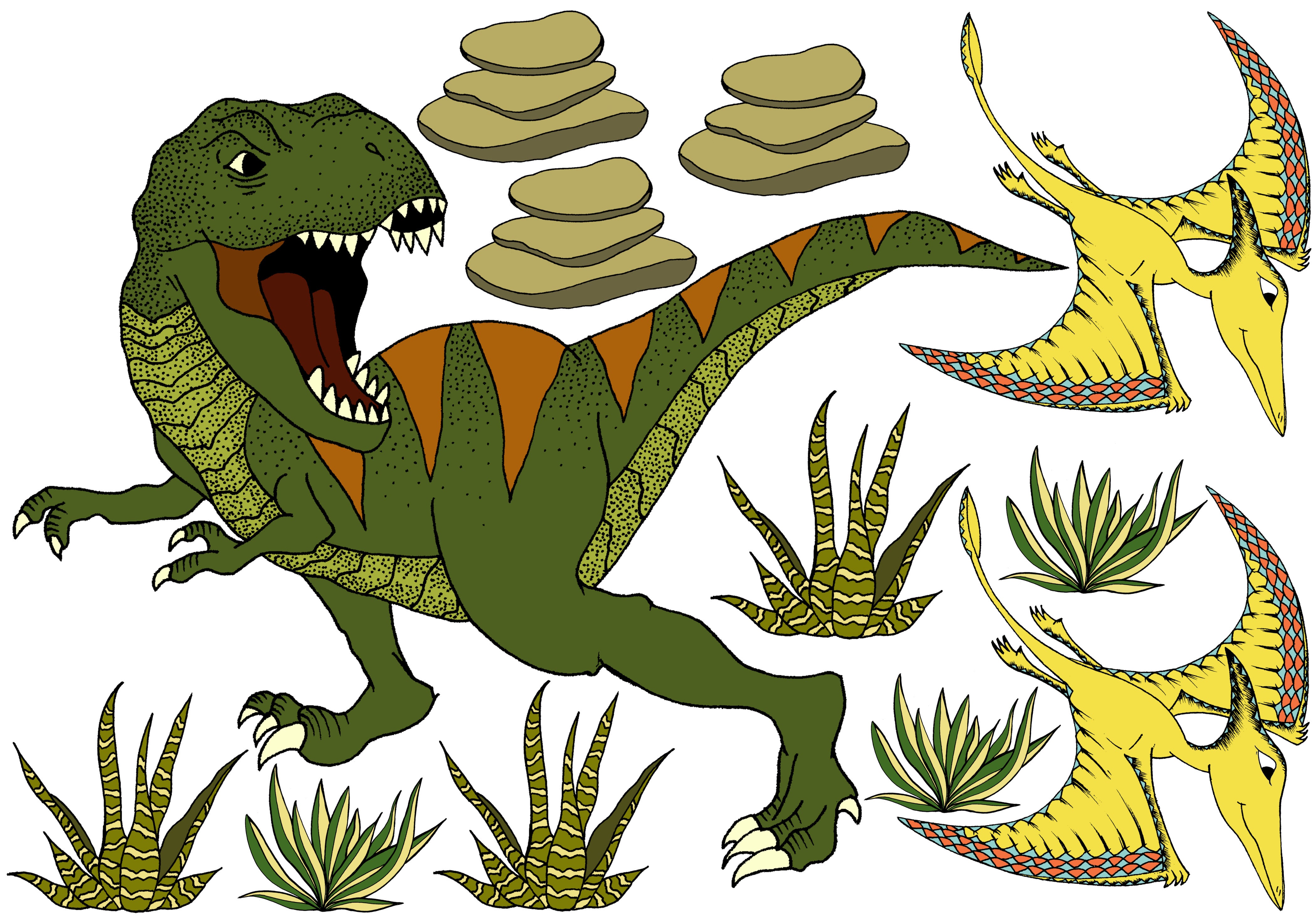 Decals - Dinosaur - Giant Tyrannosaurus Rex