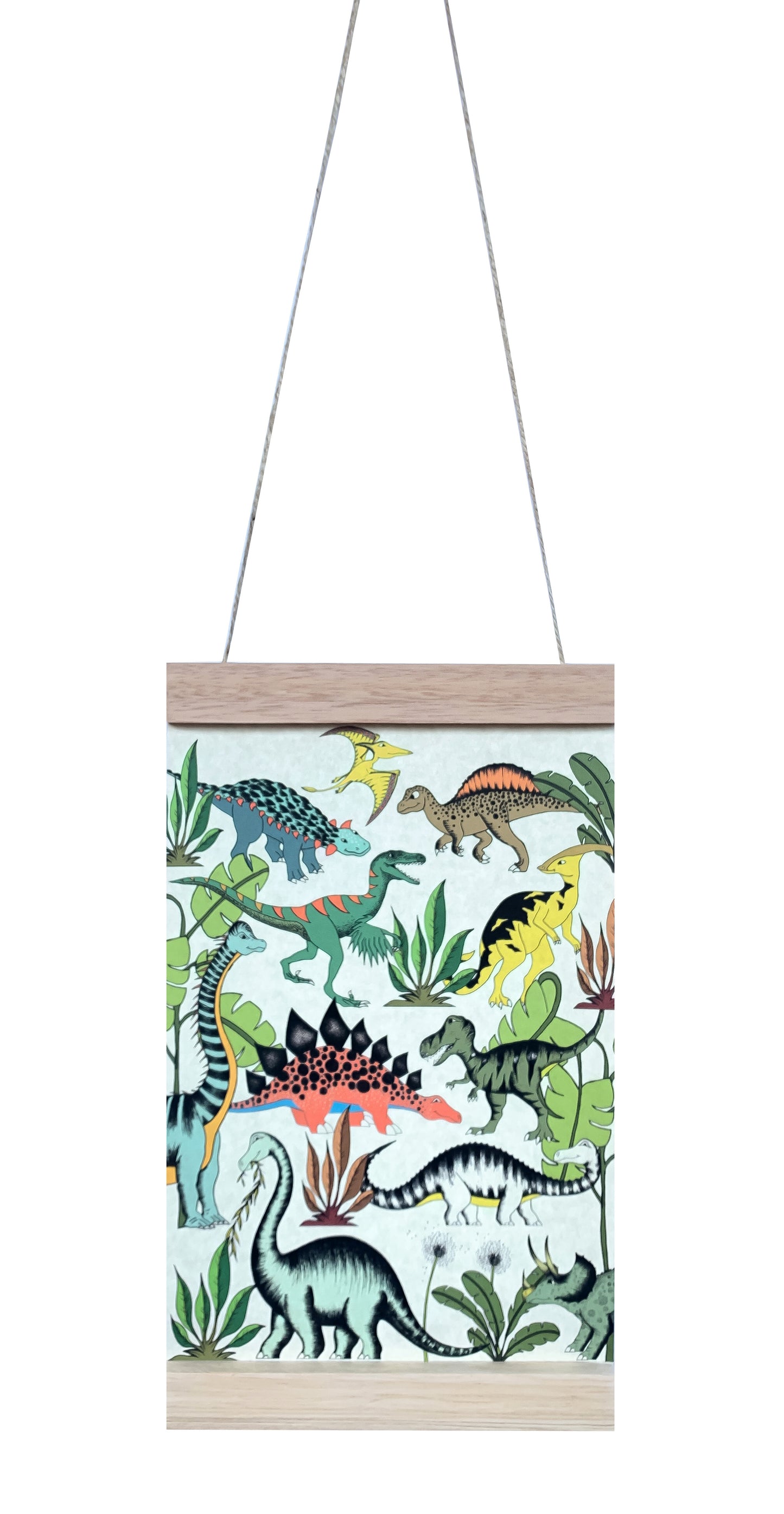 Dino Mini - Art Hanger - In The Jungle Wandering Dinosaurs