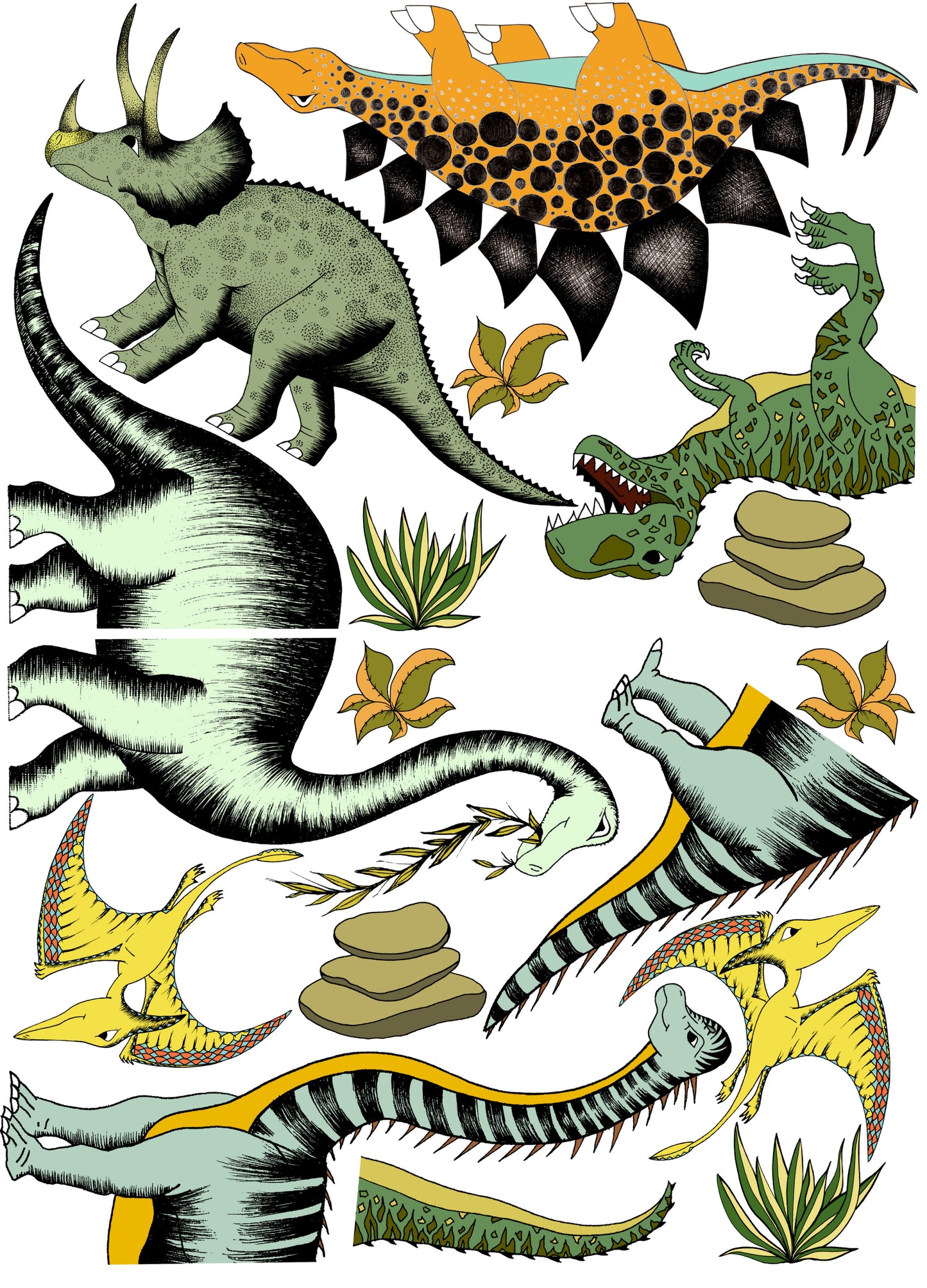 Decal Jungle Super Sized Dinosaur Pack