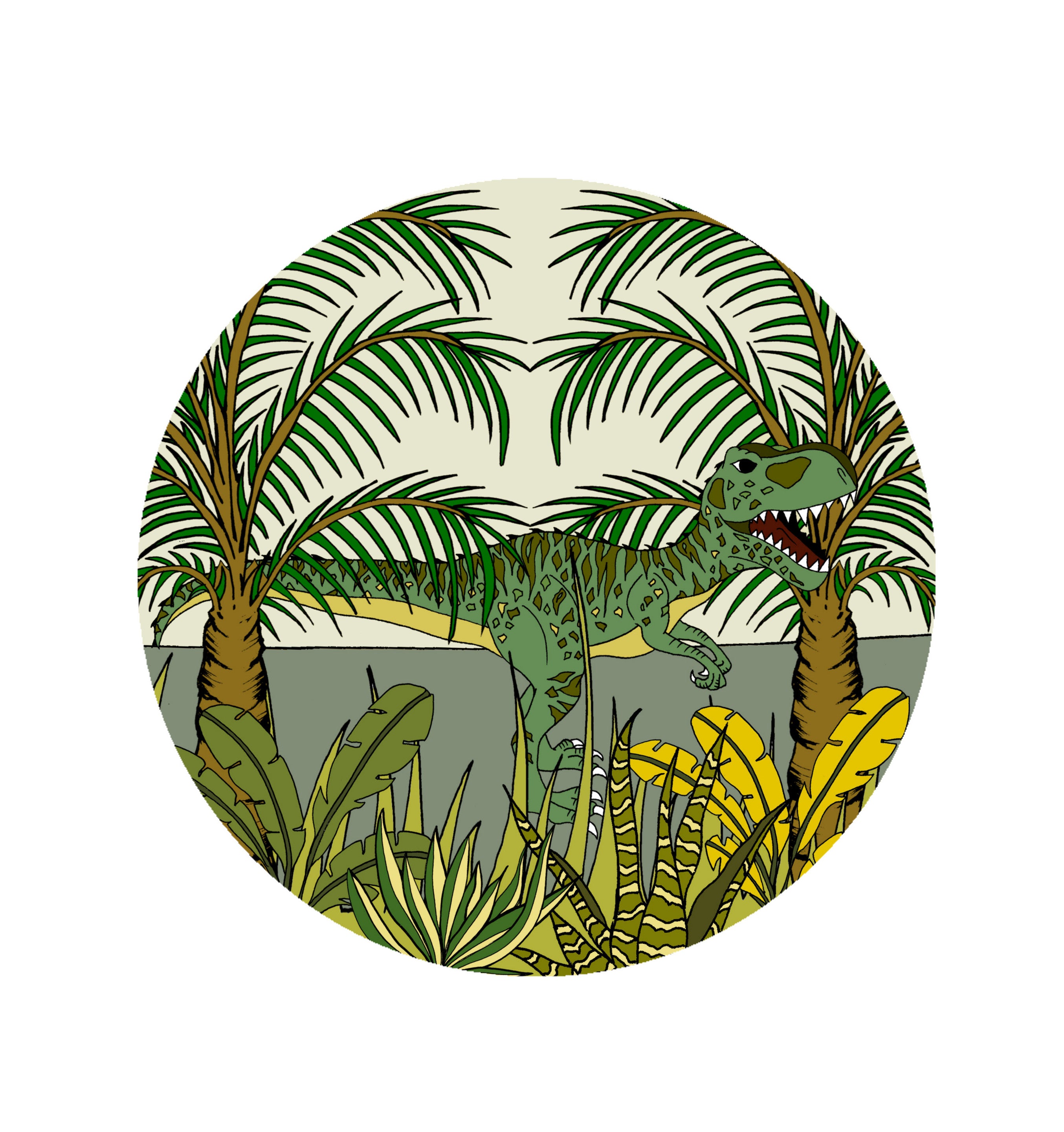 Decal Rounds - GIGANOTOSAURUS JUNGLE