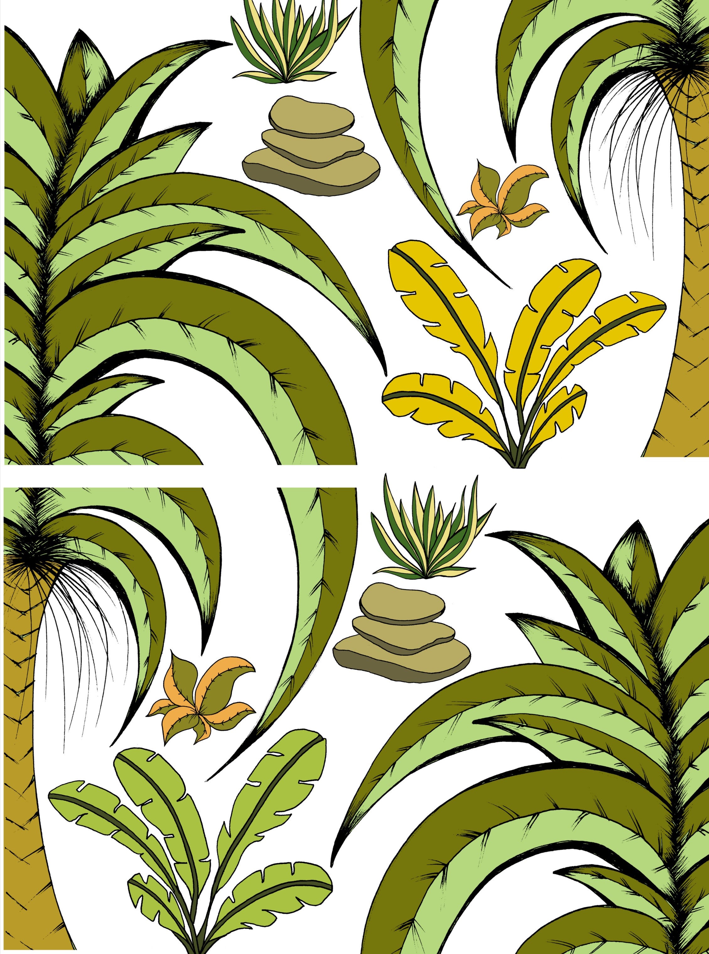 Decal Jungle Palm Pack
