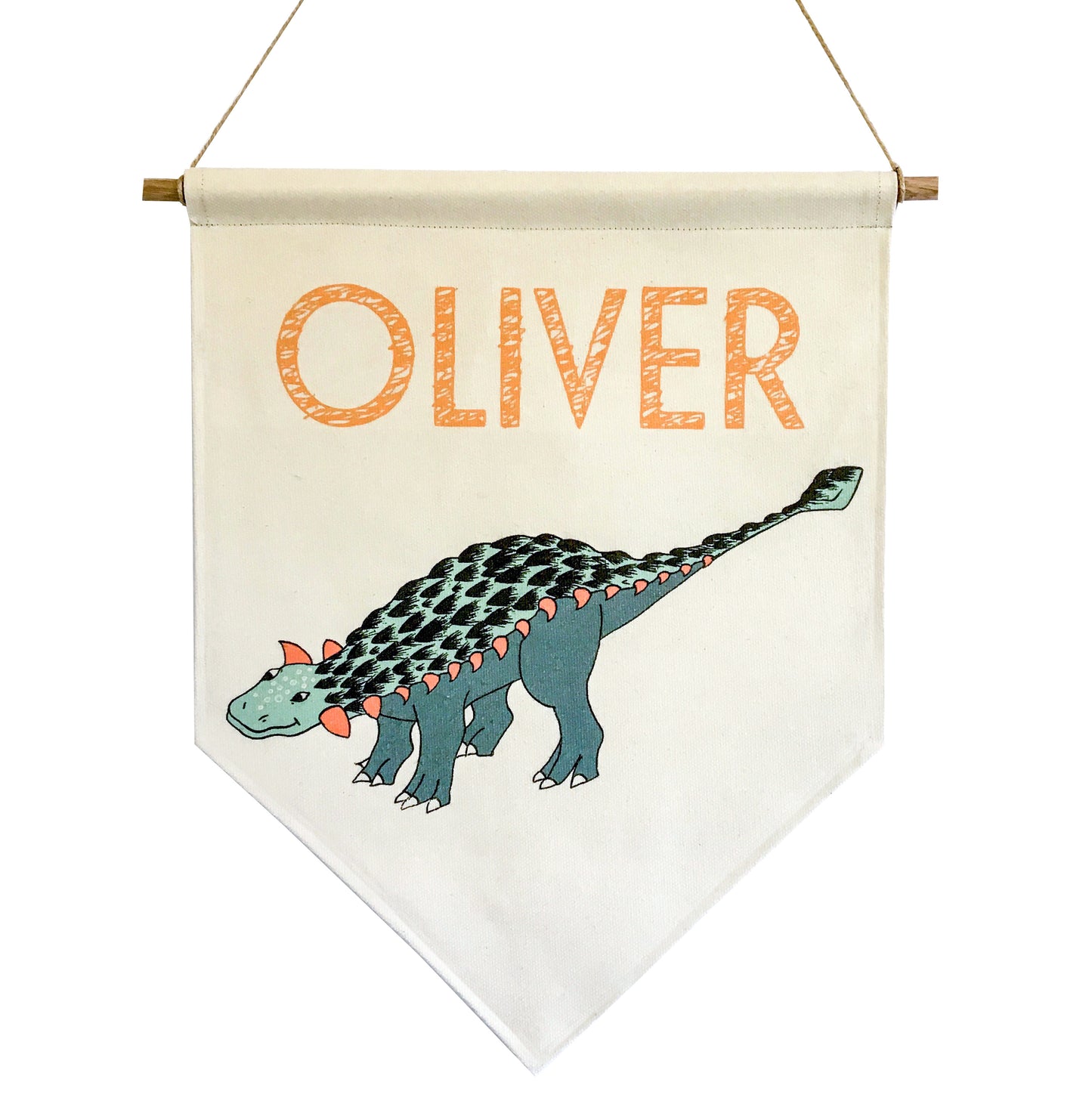 Personalised Dinosaur Name Banner - Ankylosaurus