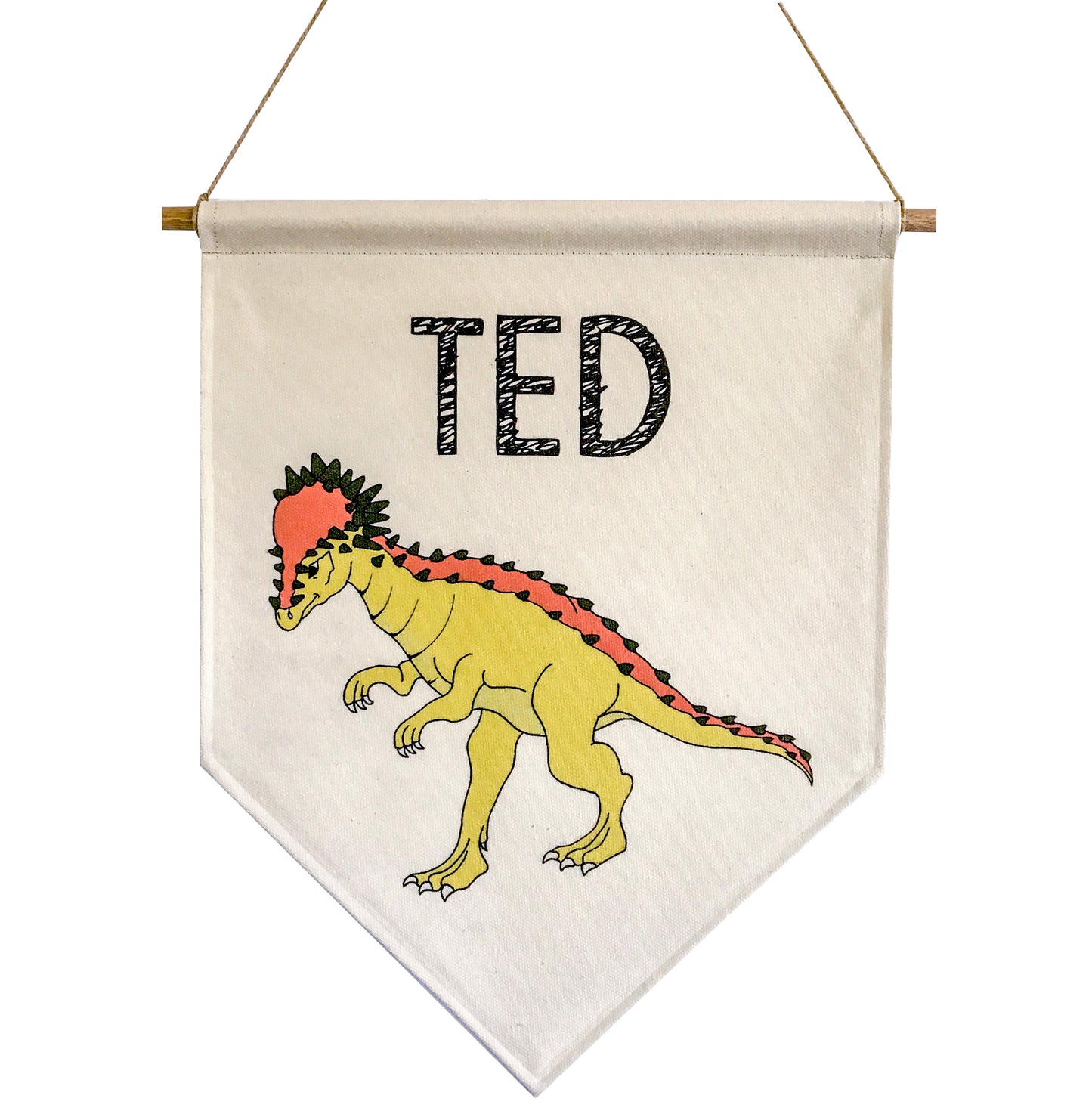 Personalised Dinosaur Name Banner - Pachycephalosaurus