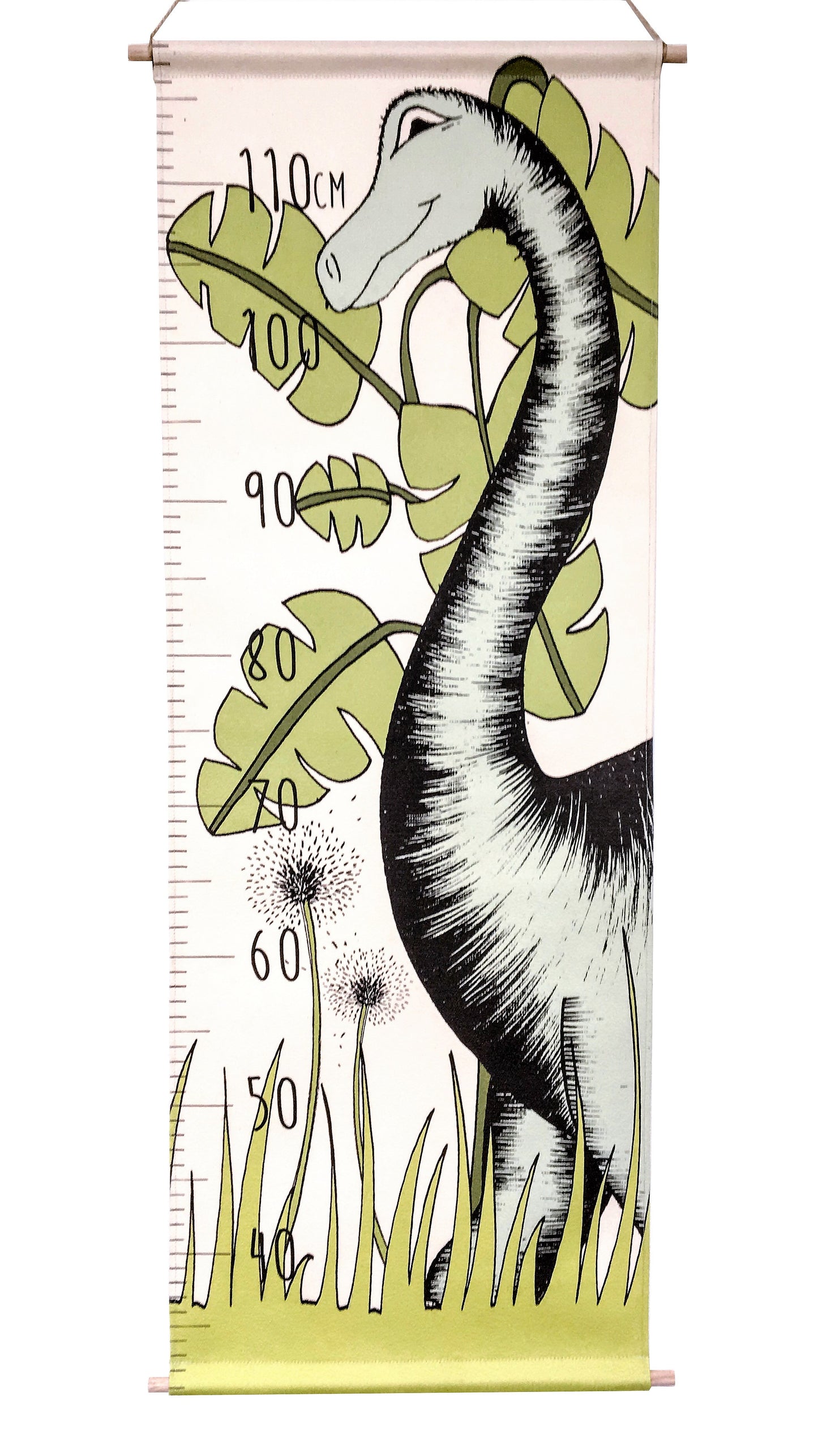 Dinosaur Growth Chart / Canvas In The Jungle Brontosaurus