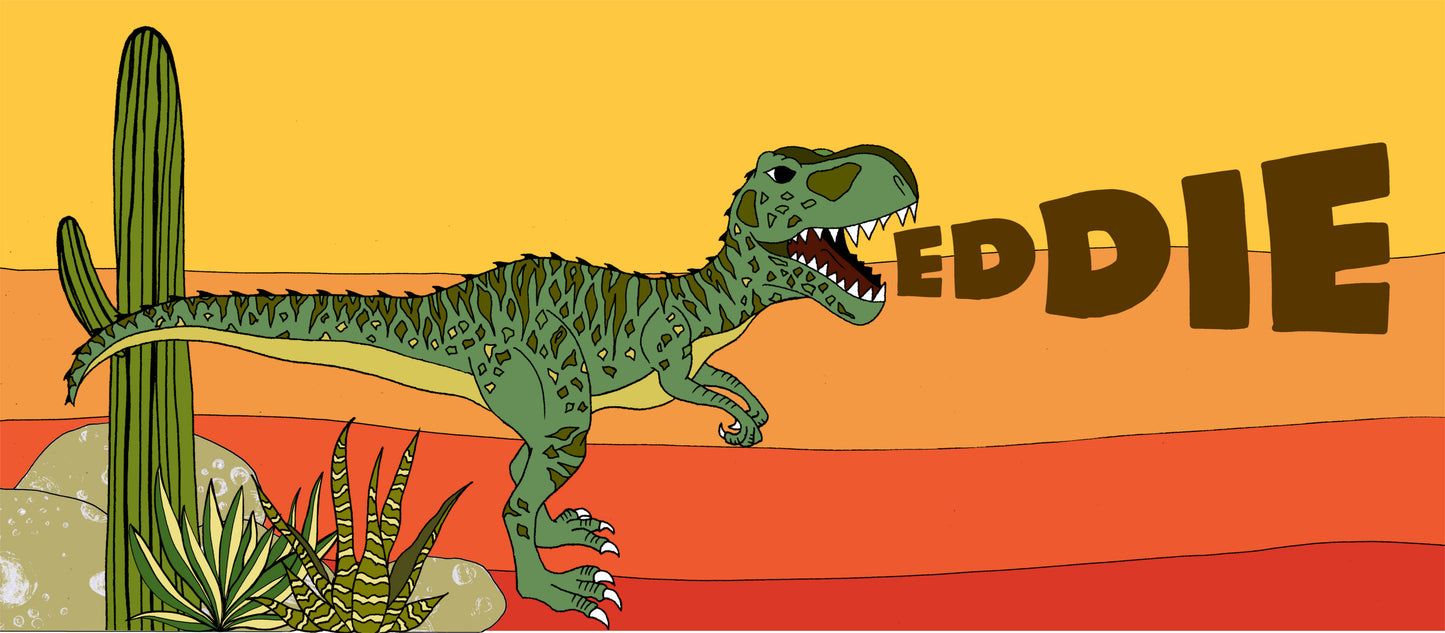 Art Hanger - Personalised Name Hanger - Giganotosaurus