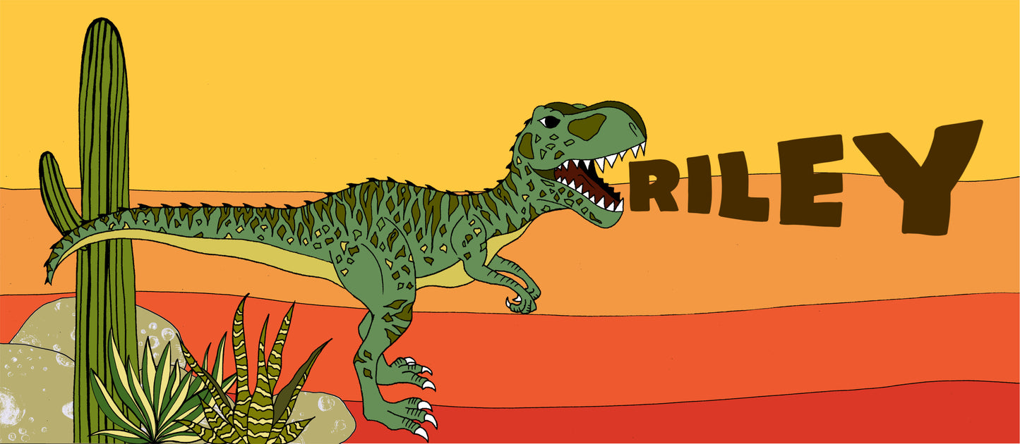 Art Hanger - Personalised Name Hanger - Giganotosaurus