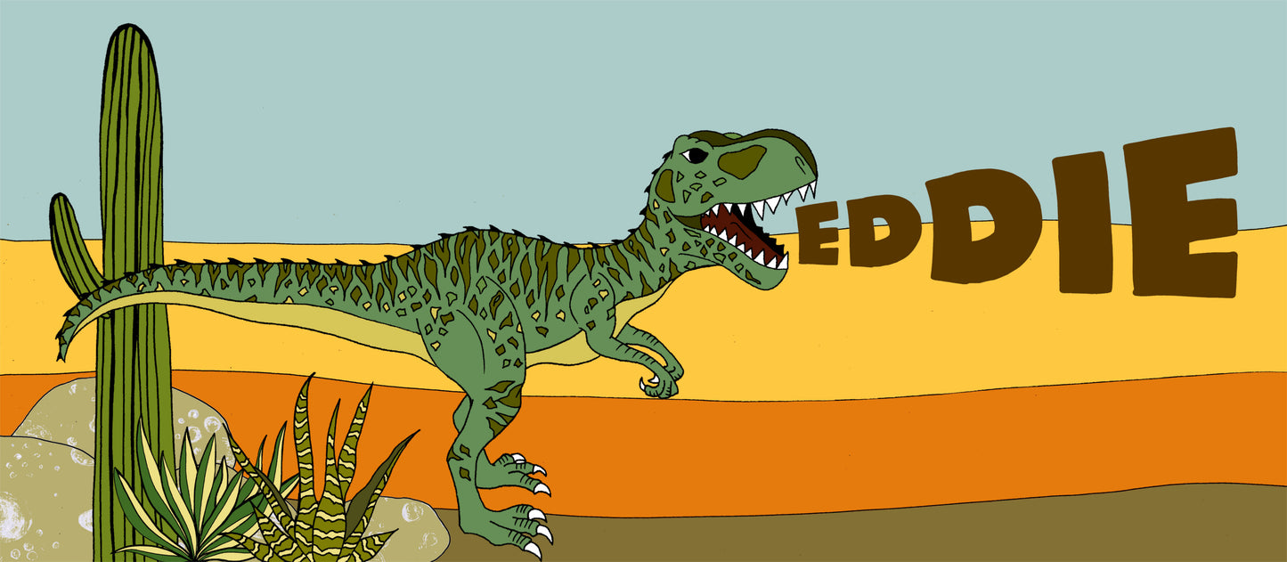 Art Hanger - Personalised Name Hanger - Giganotosaurus