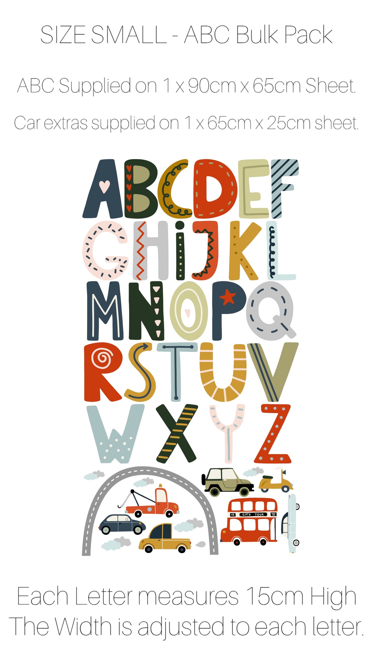 Decals ABC Bulk Pack