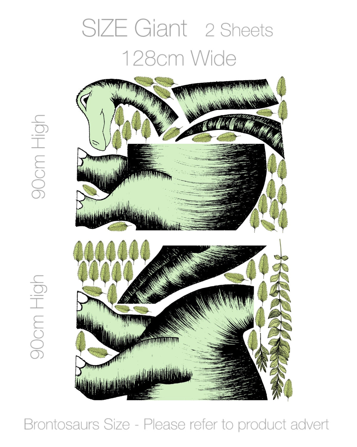 Decals GIANT Brontosaurus – Dino Raw