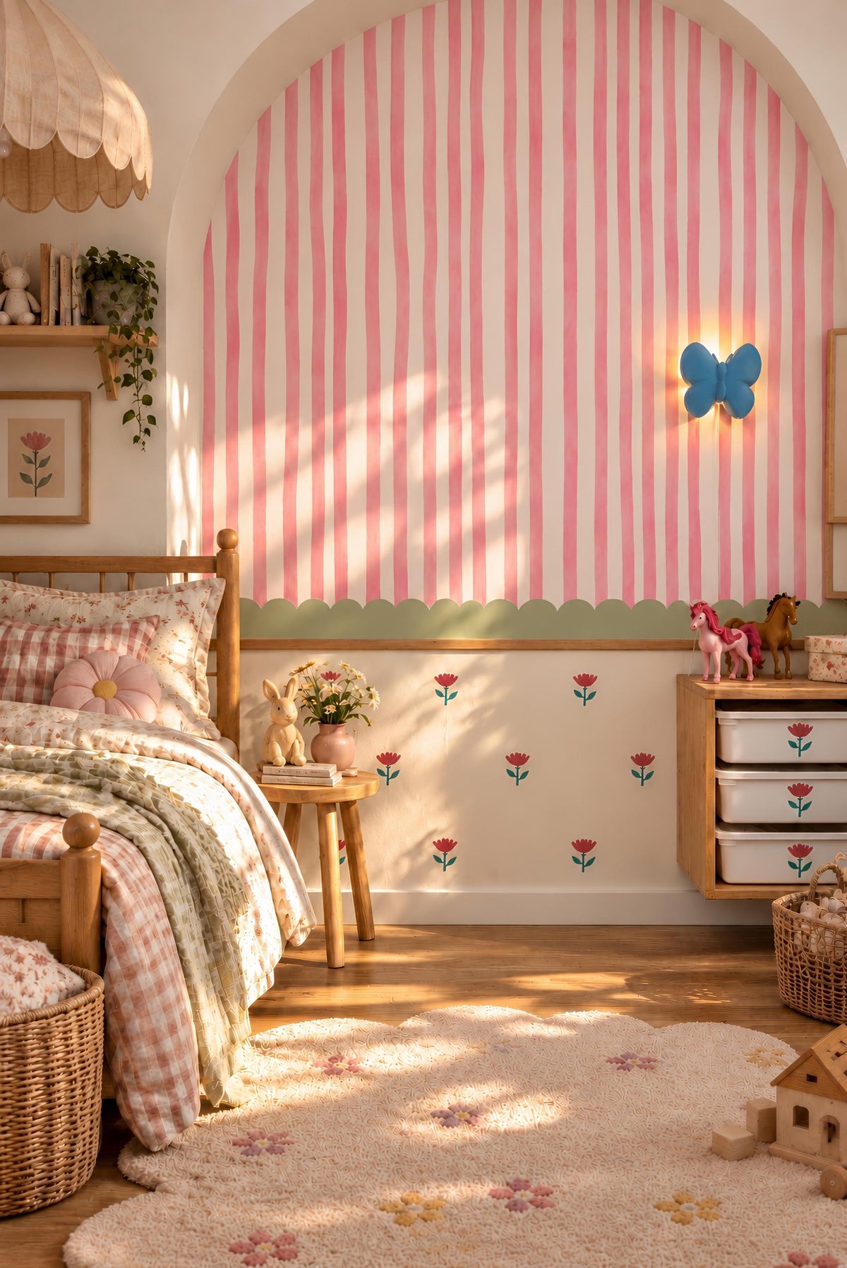 Decals - Hand Painted Stripes - Candy Floss