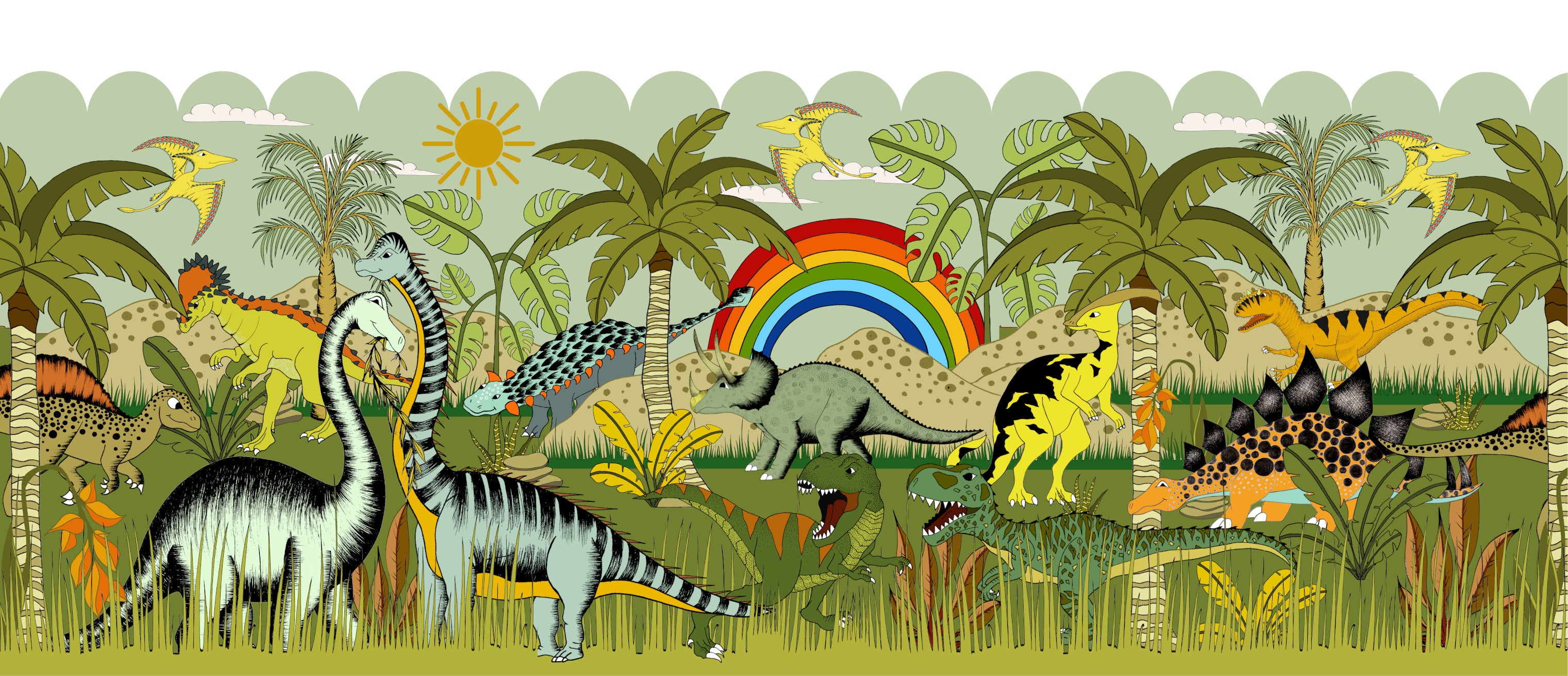 Decals Dinosaur Adventures Wall Mural