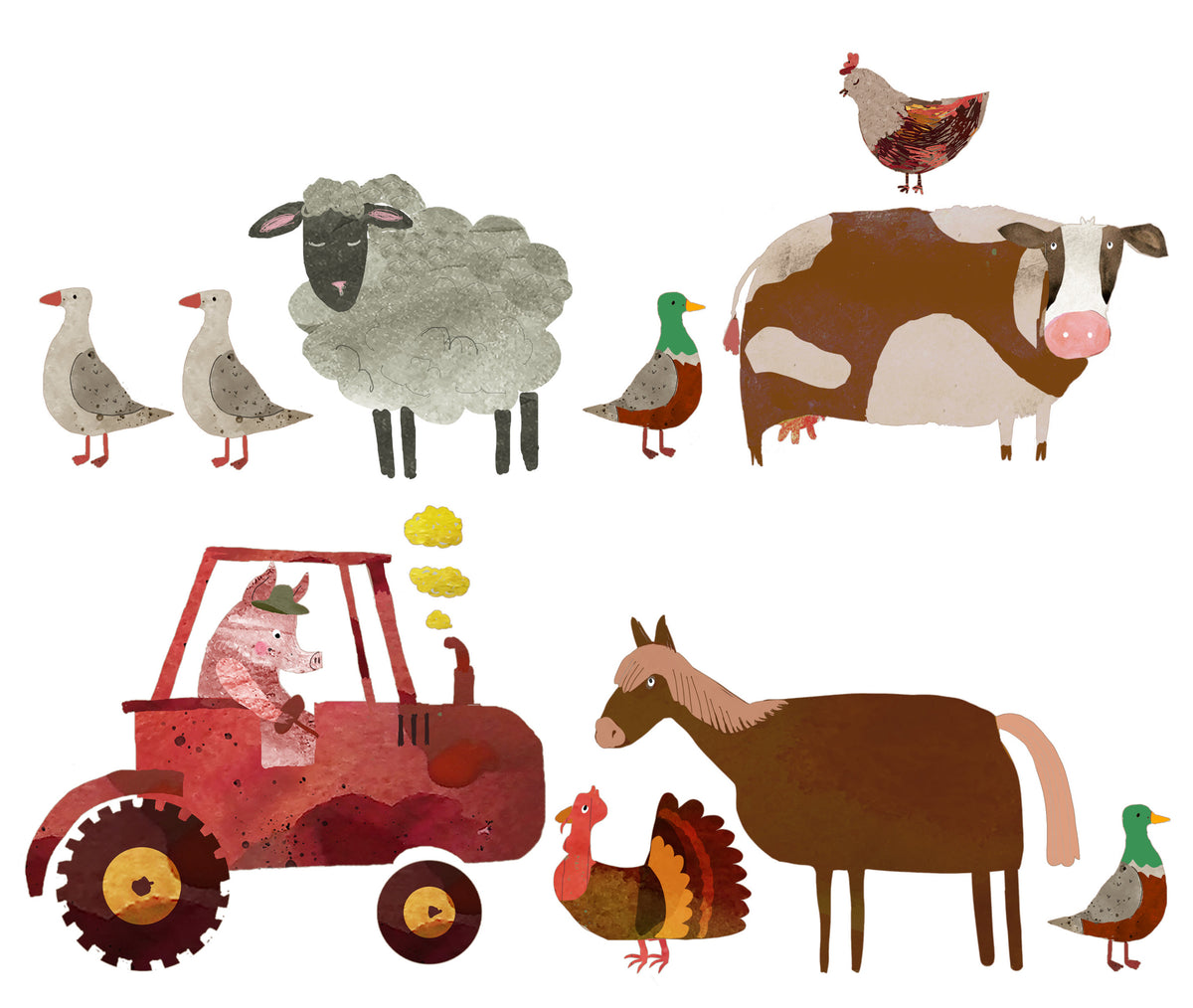 Decals Little Farm Days - Bulk Pack