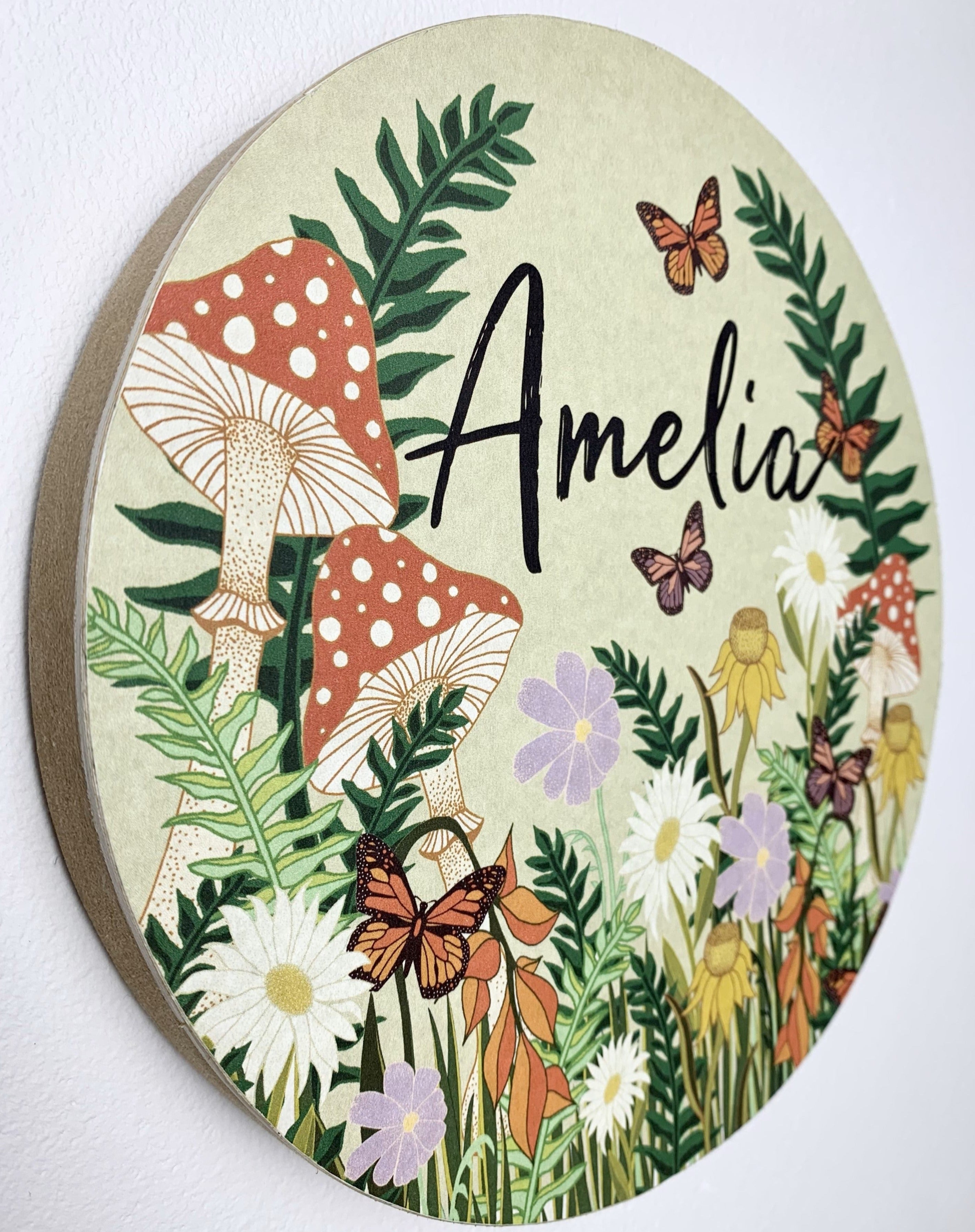 Personalised Wooden Plaque - Enchanted Garden