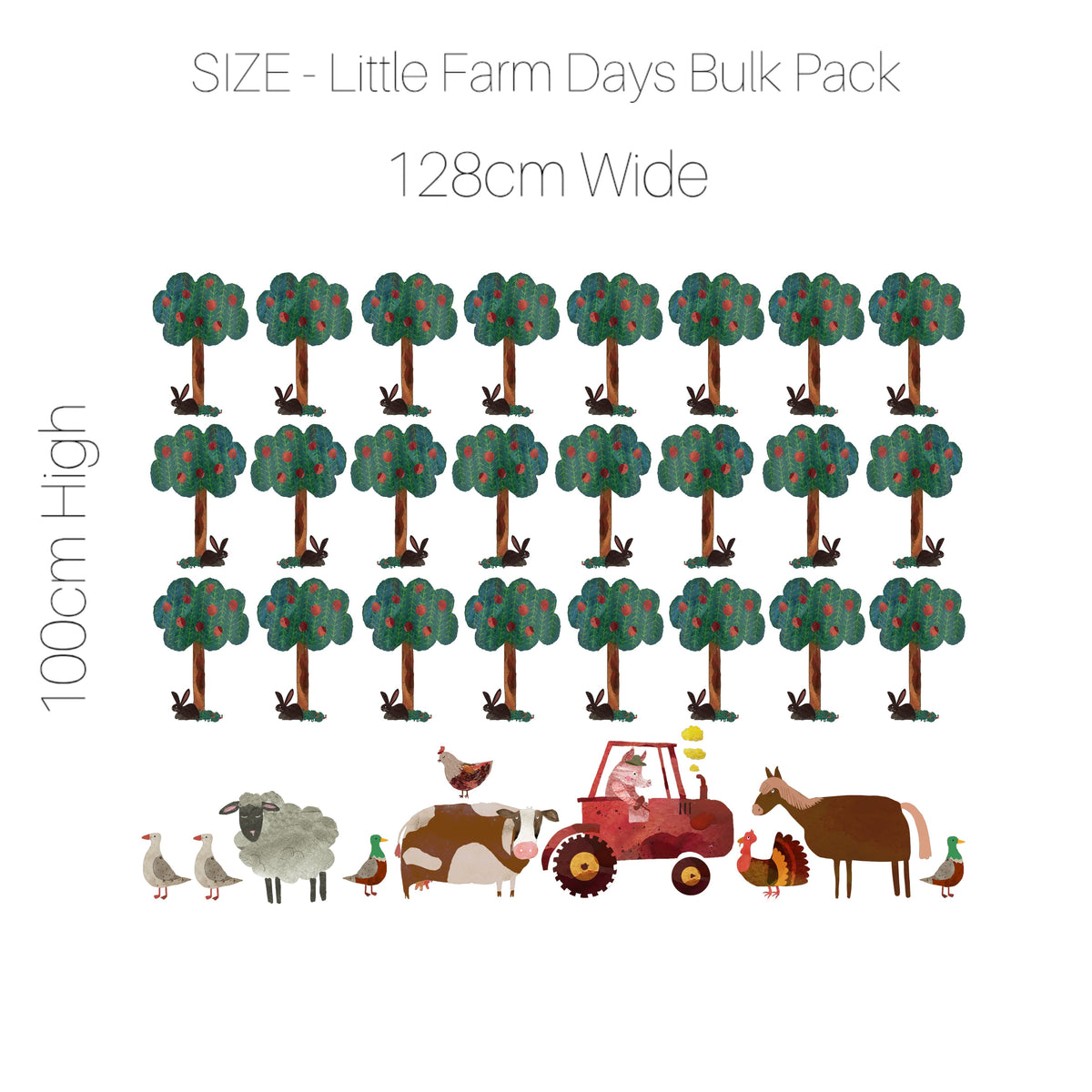 Decals Little Farm Days - Bulk Pack