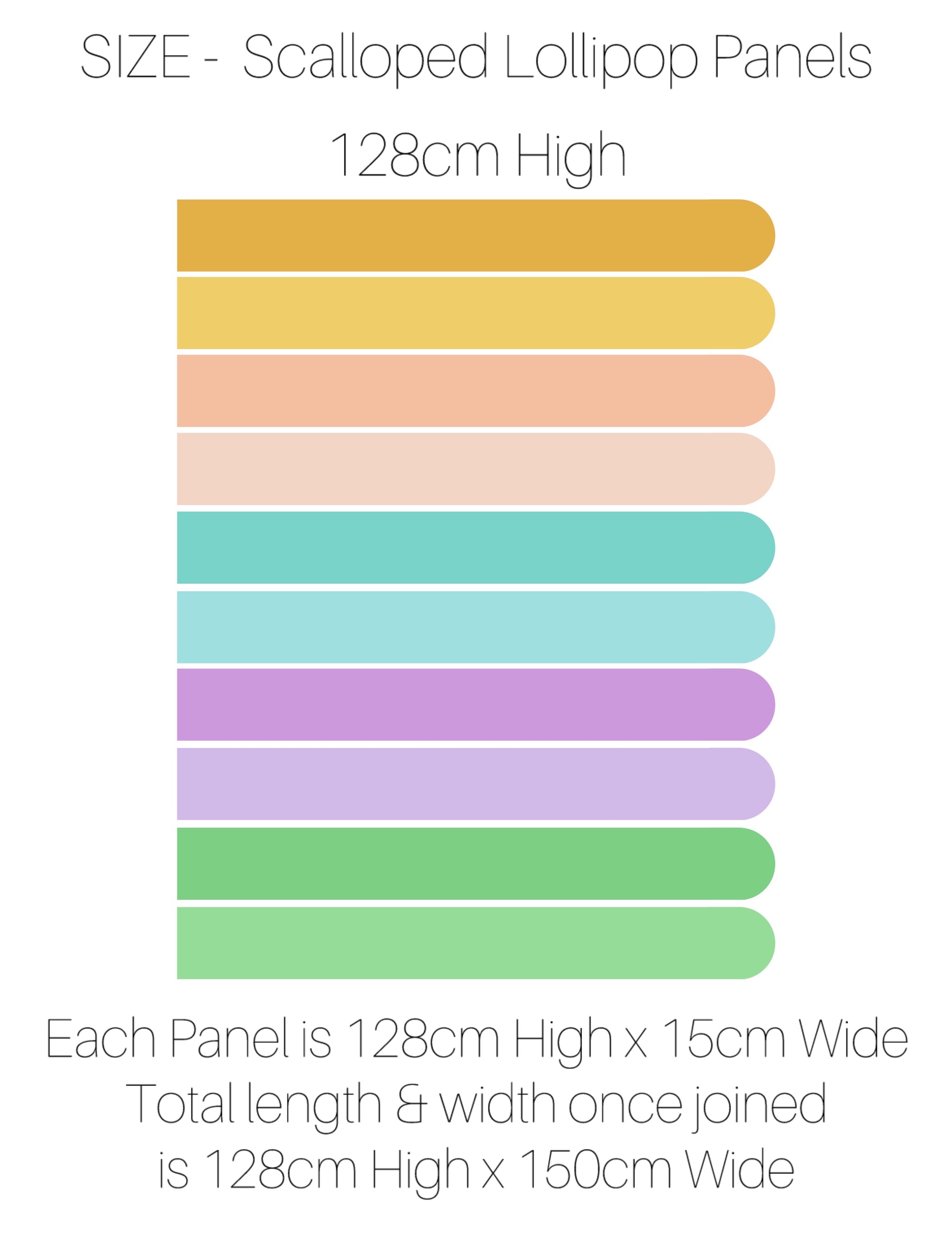 Decals Scalloped Lollipop Panels Bulk Pack