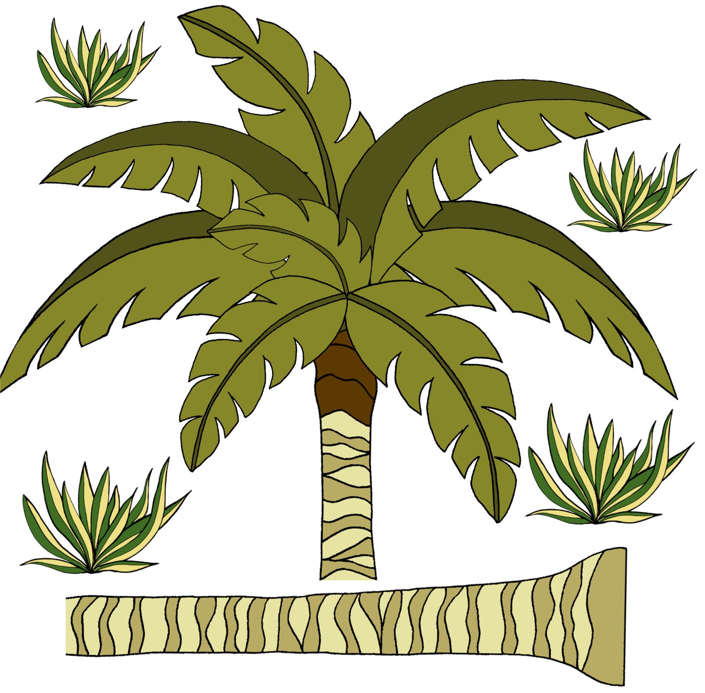 Decal Single Palm