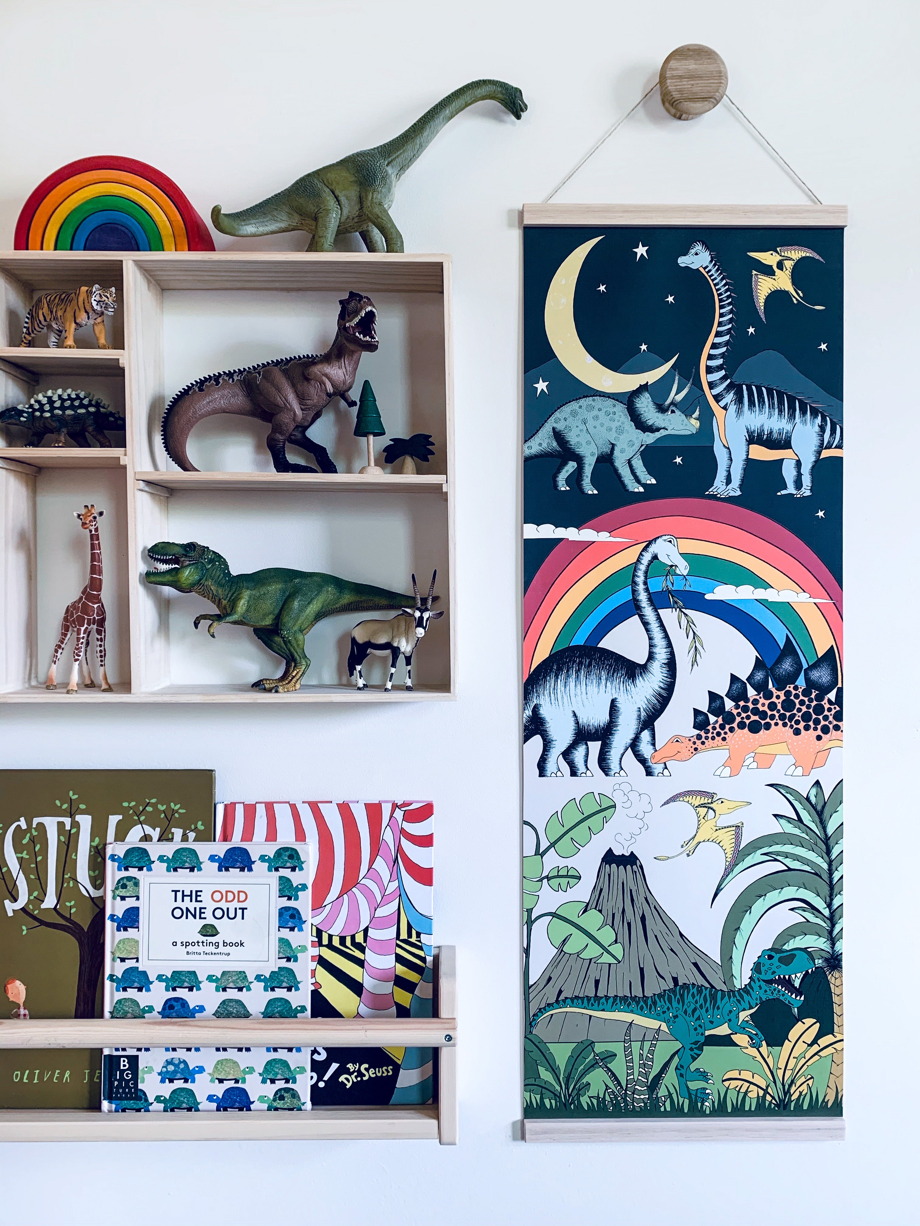 Art Hanger Large - Dino Explore / 92cm x 32cm