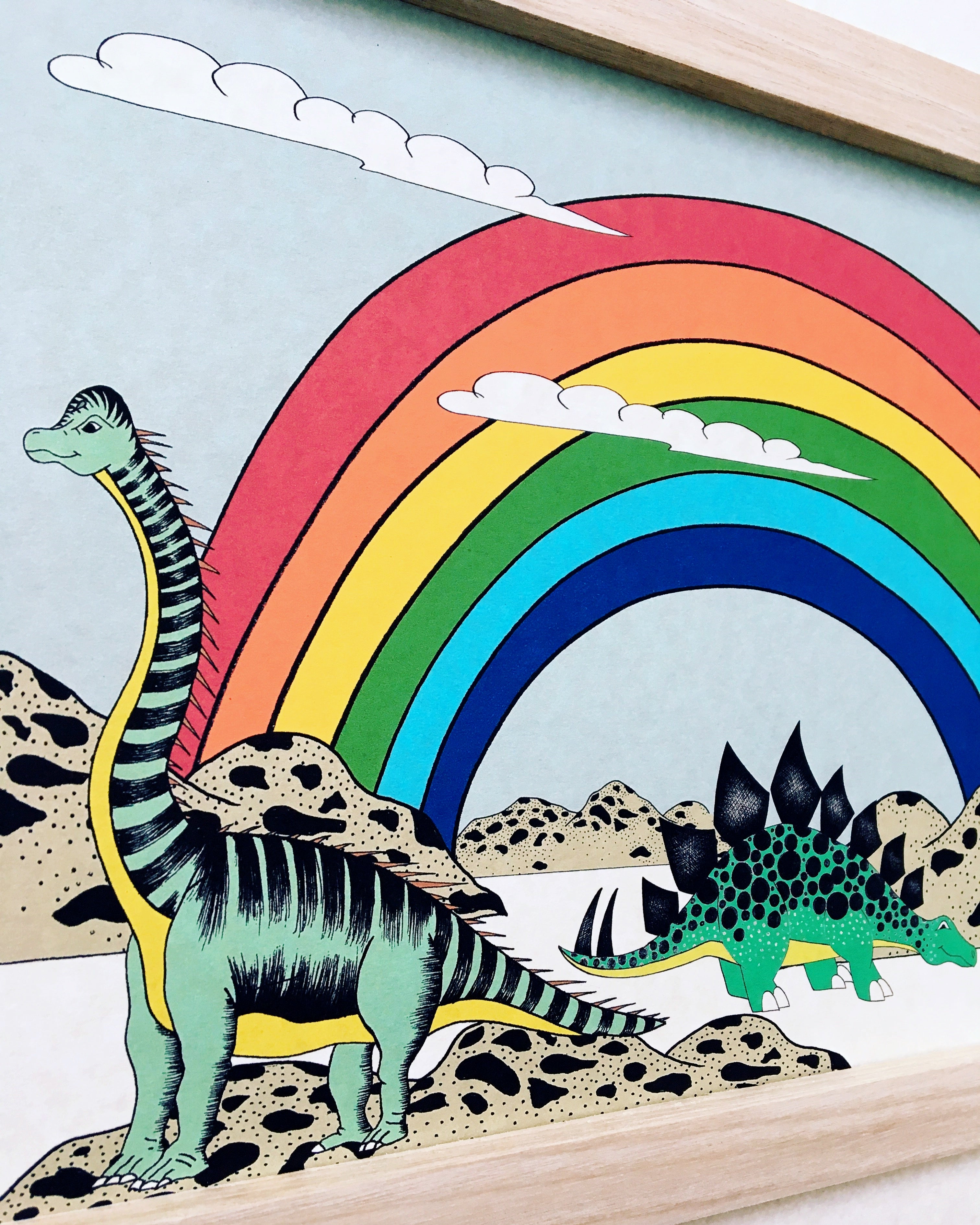 Art Hanger Rainbow Dinosaur Dreaming